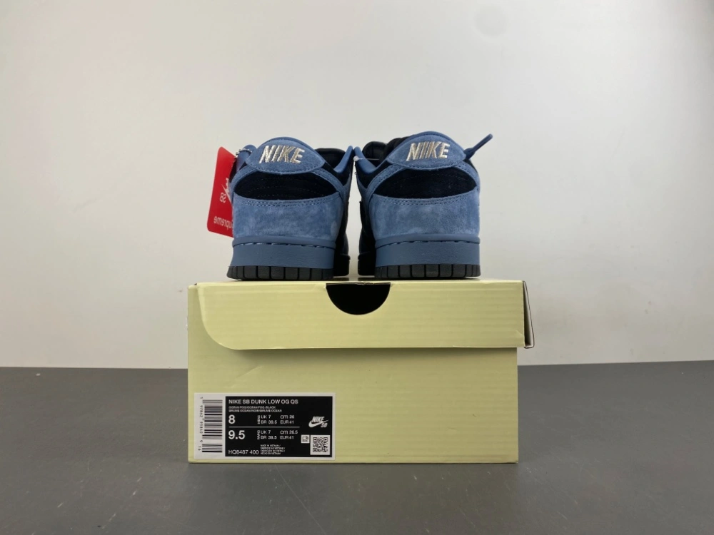 Durable SB Dunk Low Supreme 94 Ocean Fog HQ8487- 2