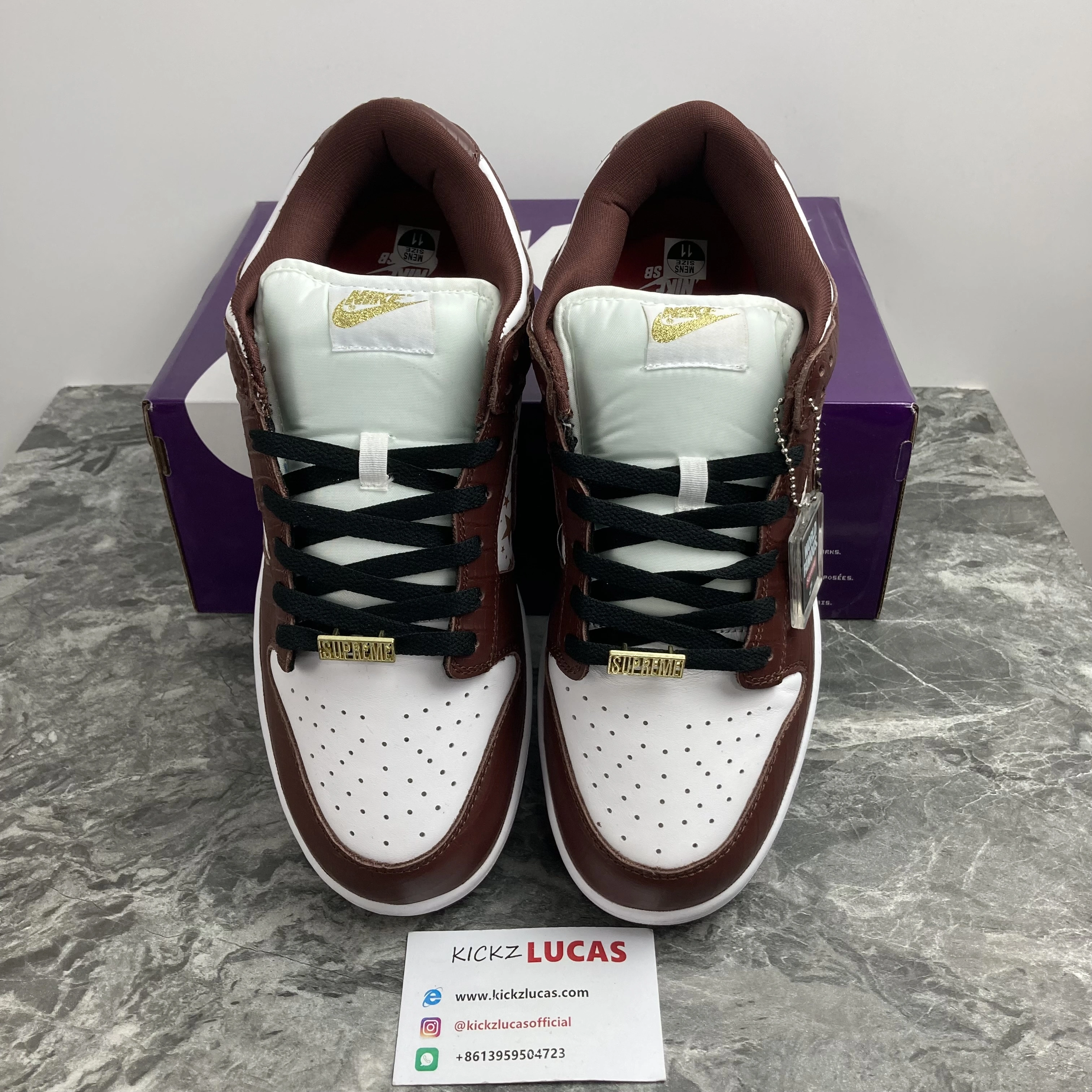 AllSeason SB Dunk Low Supreme Stars Barkroot Brown DH3228- 224