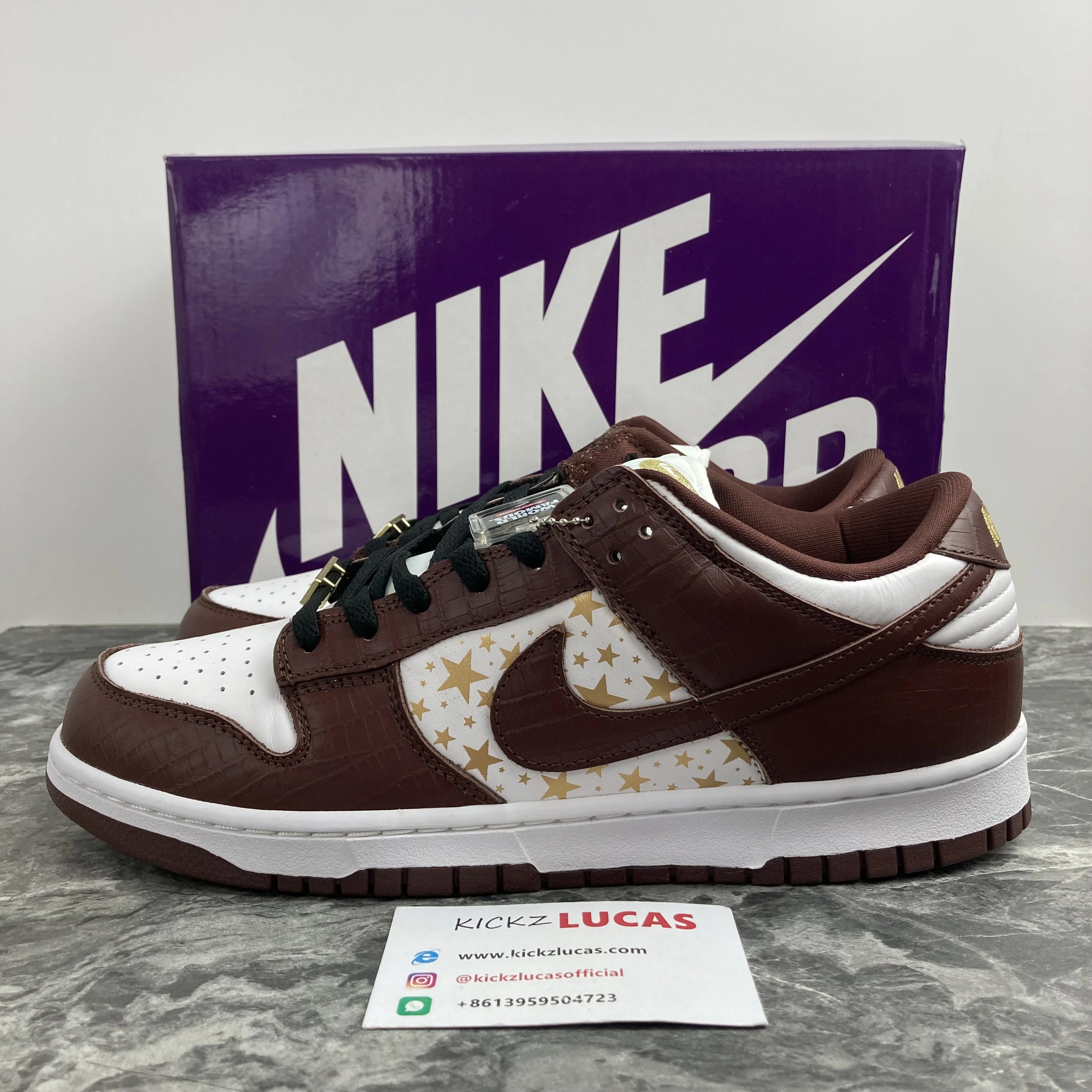 AllSeason SB Dunk Low Supreme Stars Barkroot Brown DH3228- 224