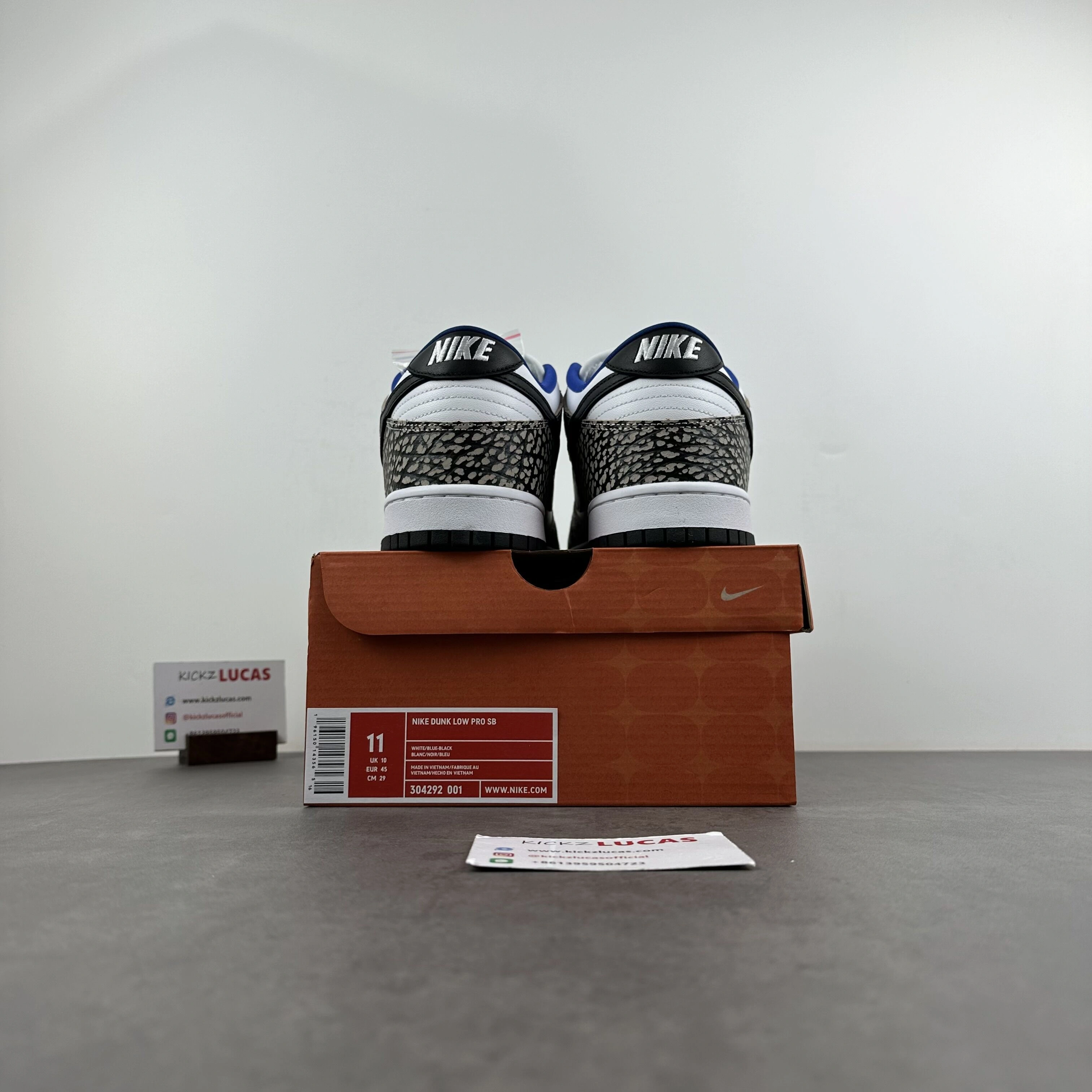 Durable SB Dunk Low Supreme White Cement 304292- 58