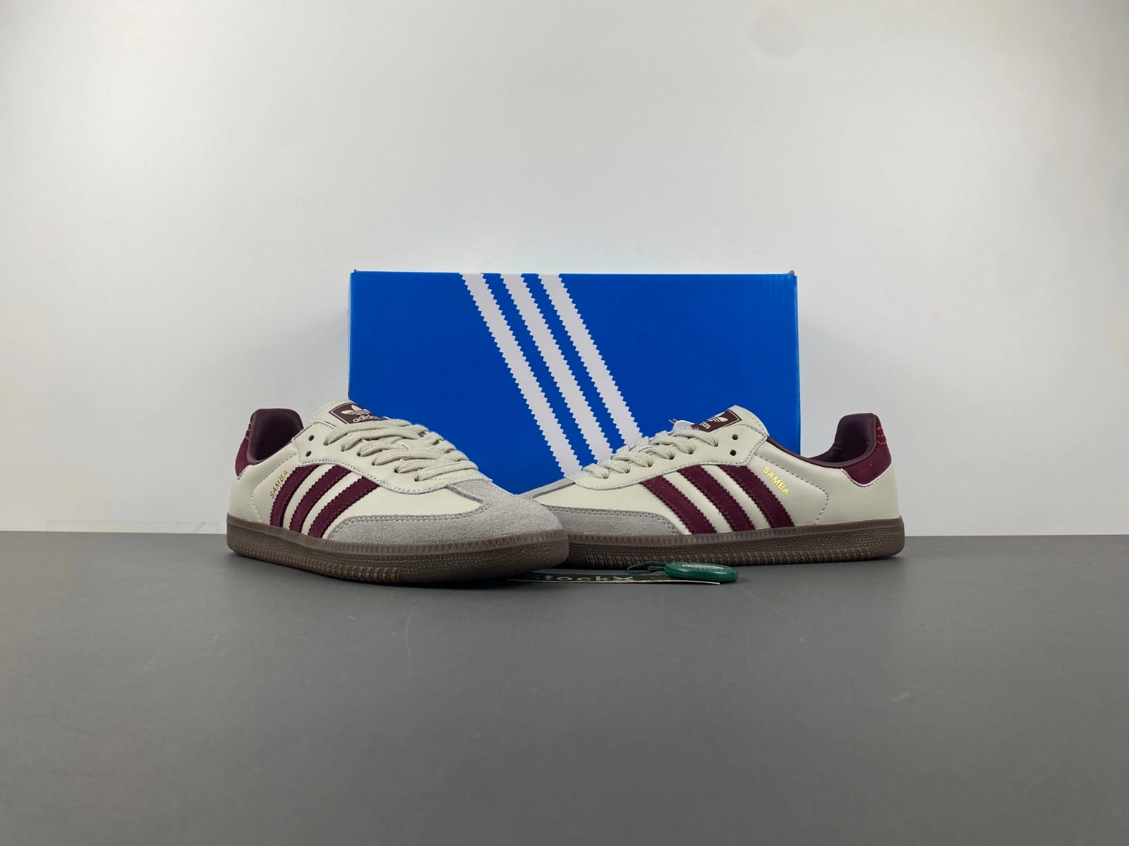 Samba OG Putty Grey Maroon ID ComfortFit 2778