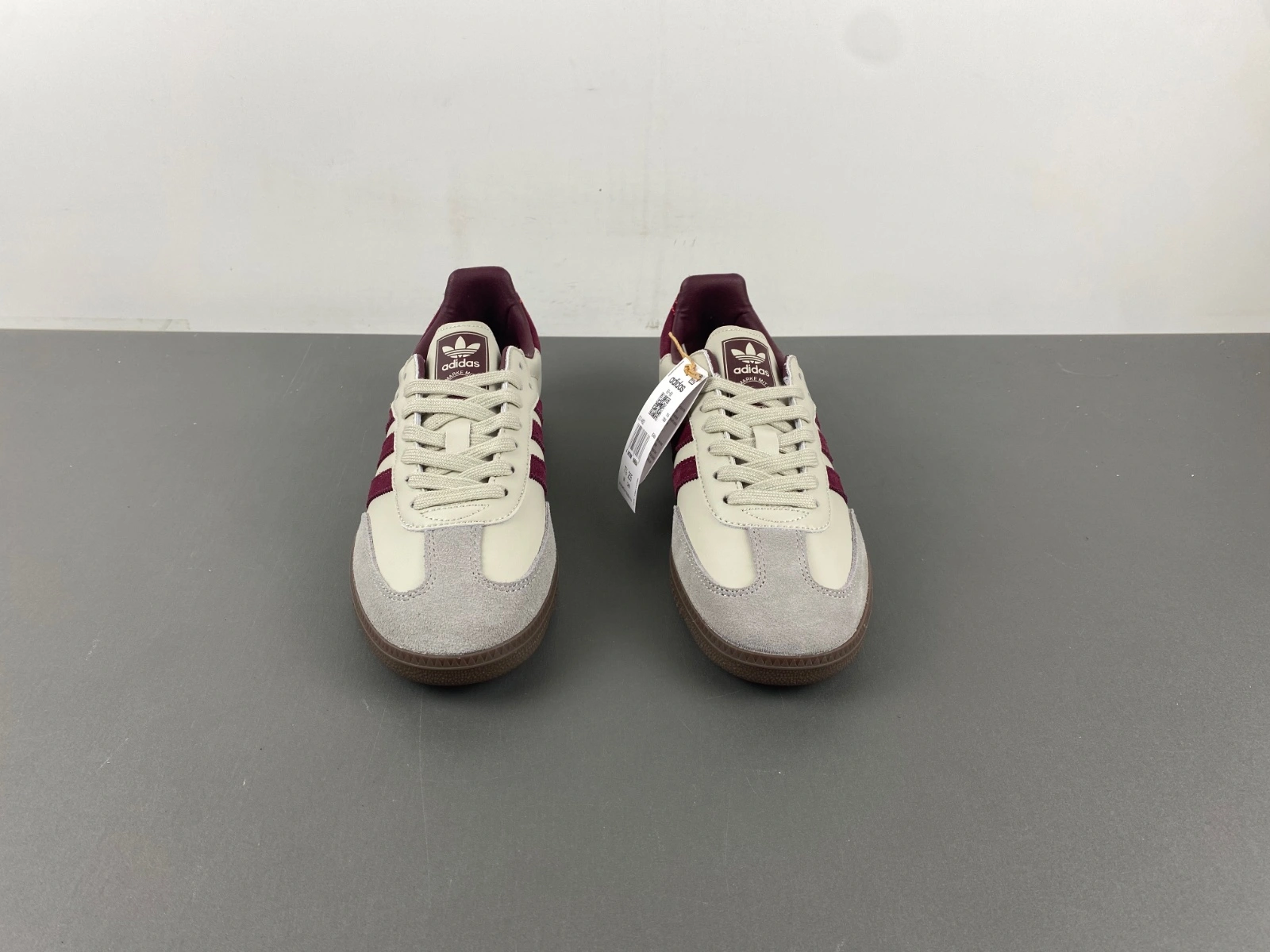 Samba OG Putty Grey Maroon ID ComfortFit 2778