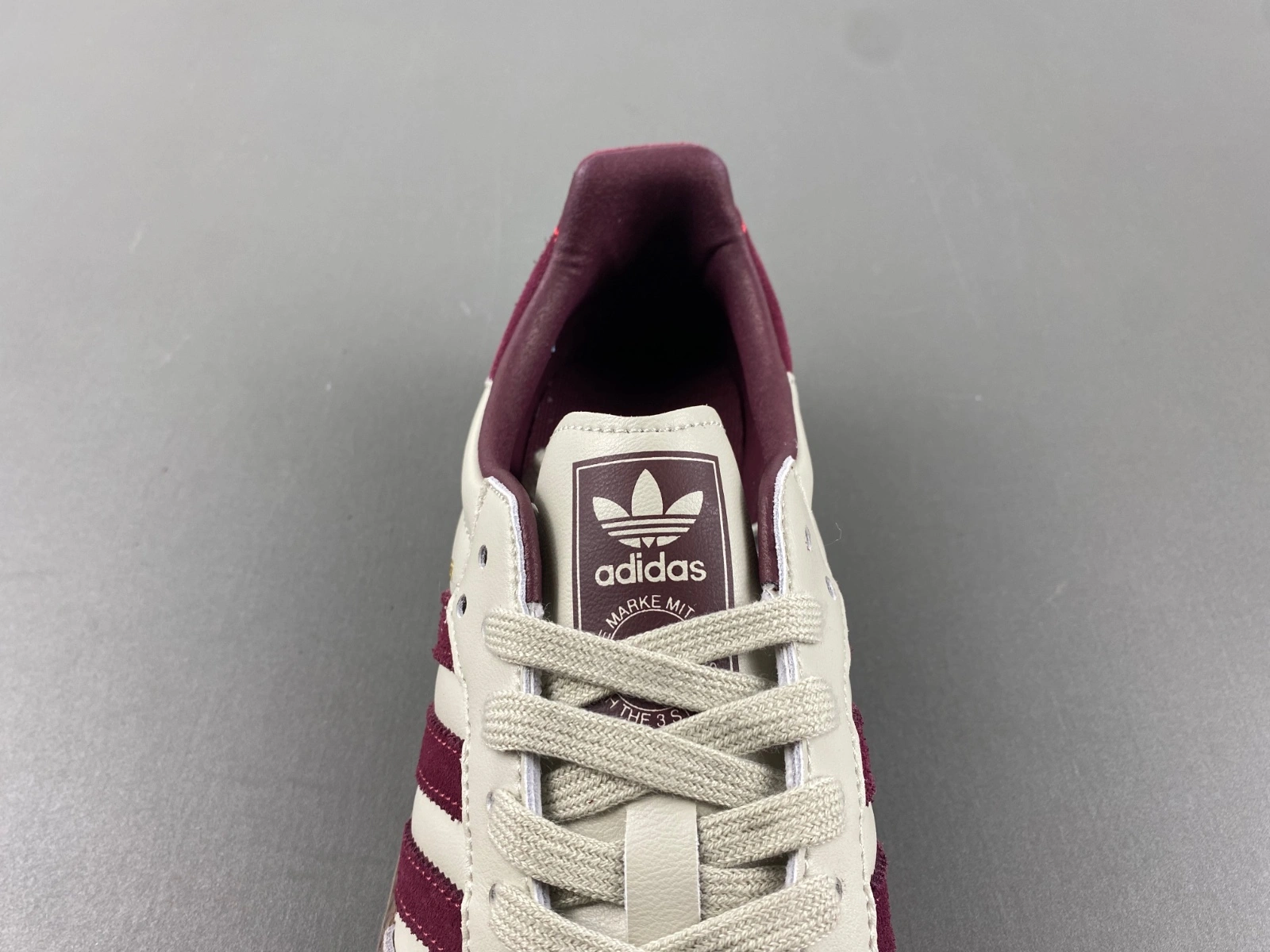Samba OG Putty Grey Maroon ID ComfortFit 2778