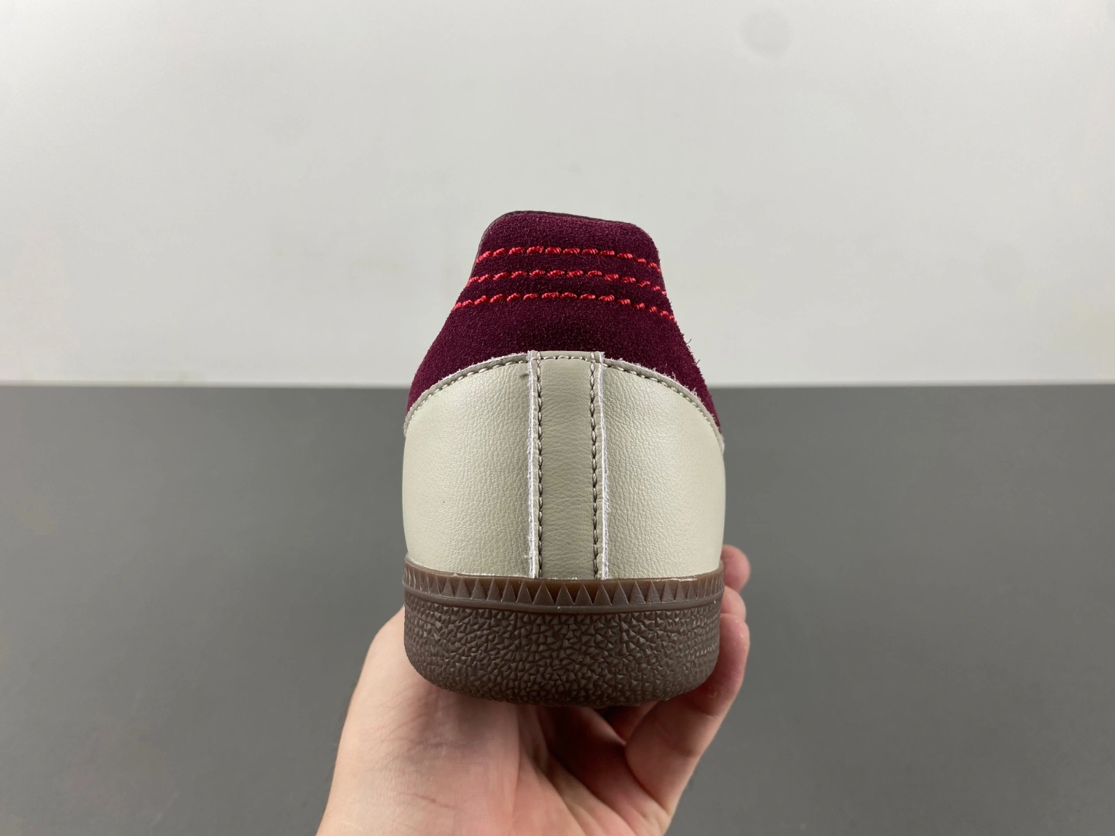 Samba OG Putty Grey Maroon ID ComfortFit 2778