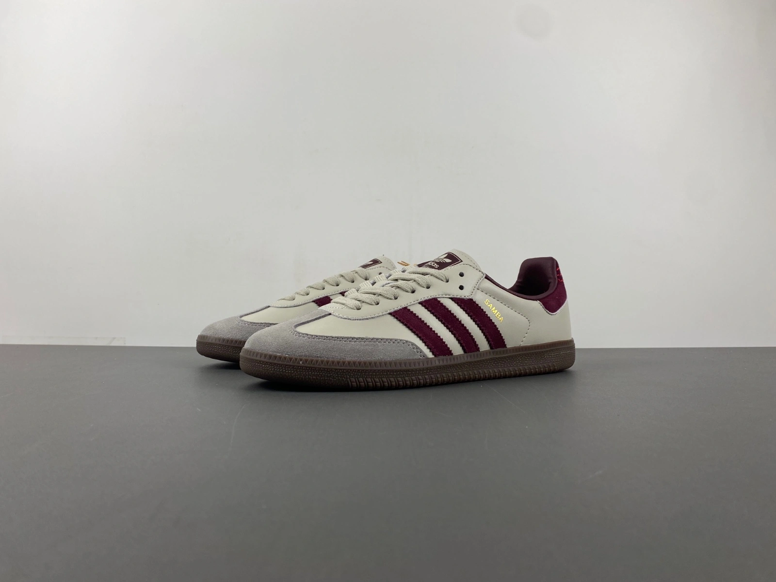 Samba OG Putty Grey Maroon ID ComfortFit 2778