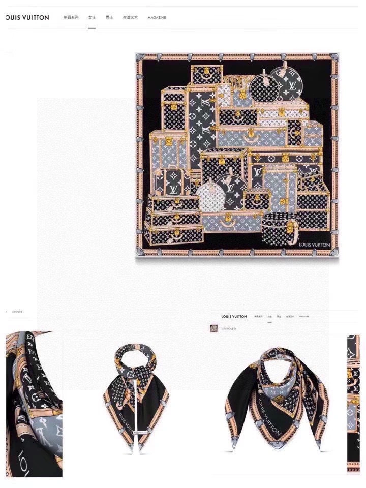 Neat Scarf 90X90cm 17954