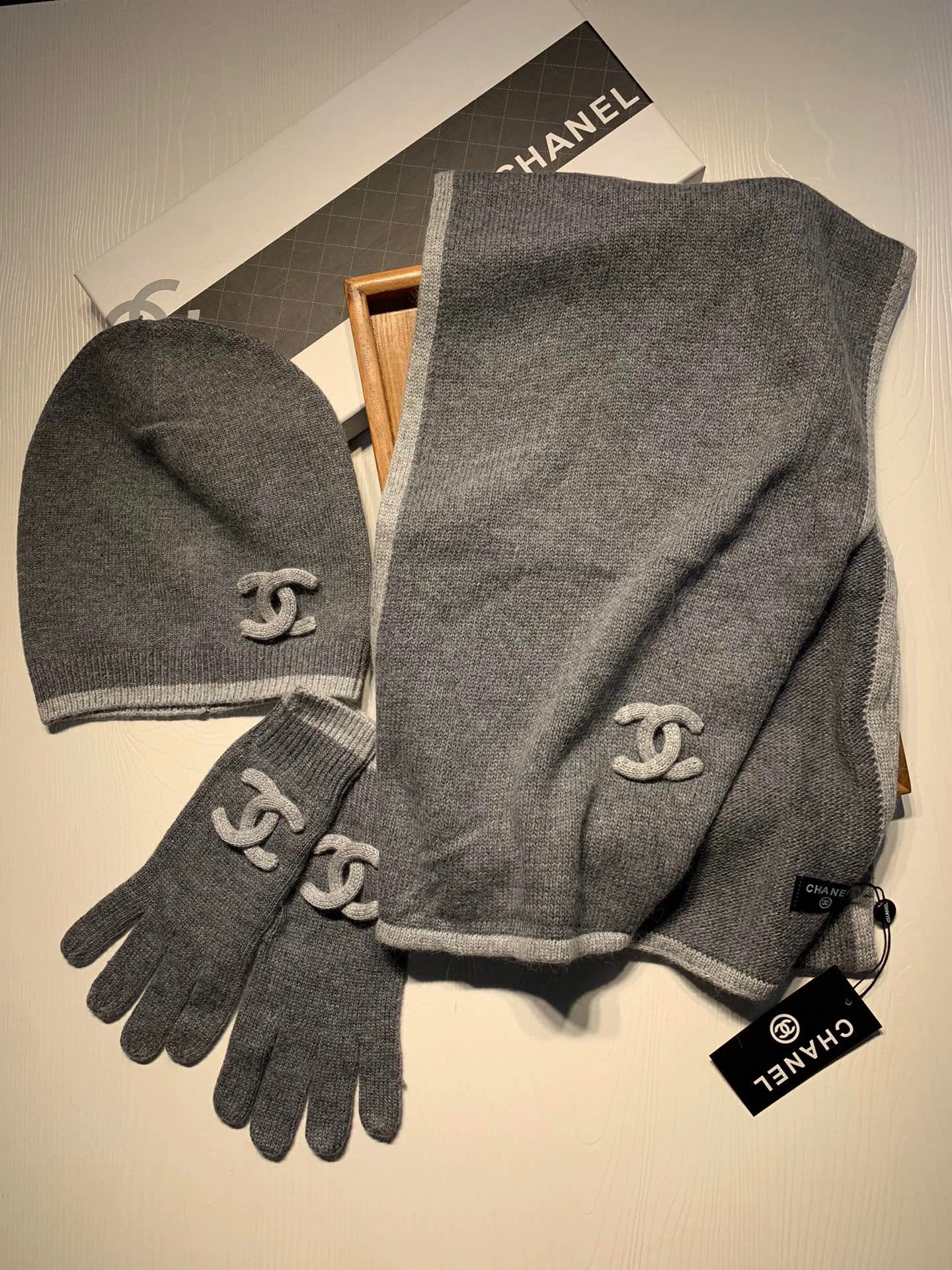 Scarf three-piece Sleek 17869
