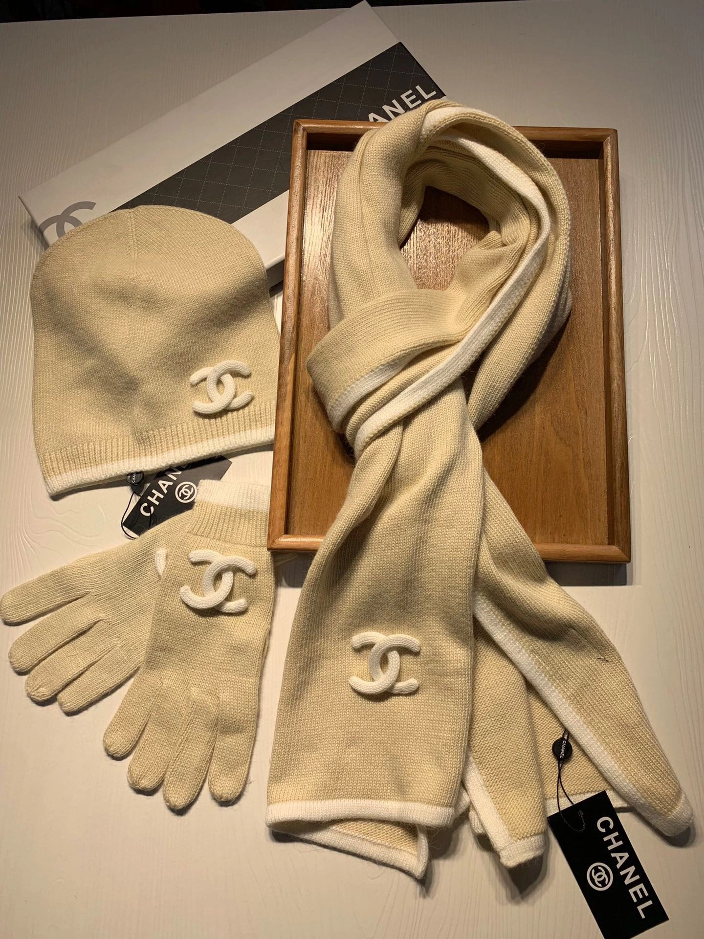 Scarf three-piece Sleek 17869
