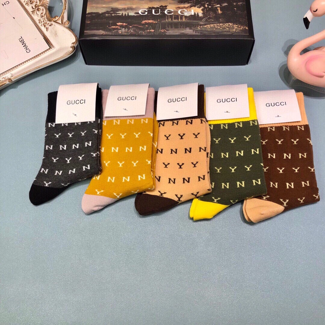 Socks 5 pairs Packable 18174