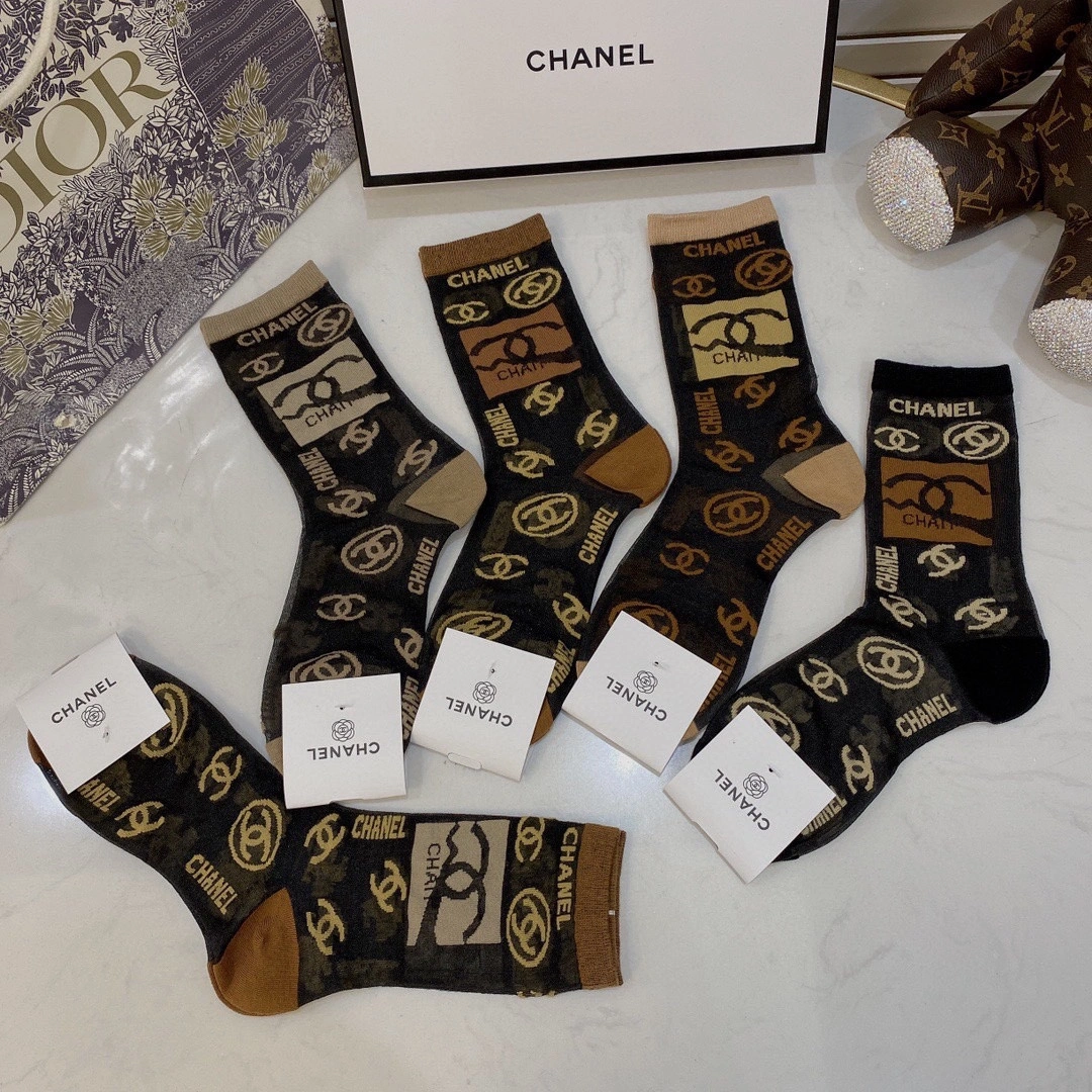 Socks 5pairs Sporty 18313