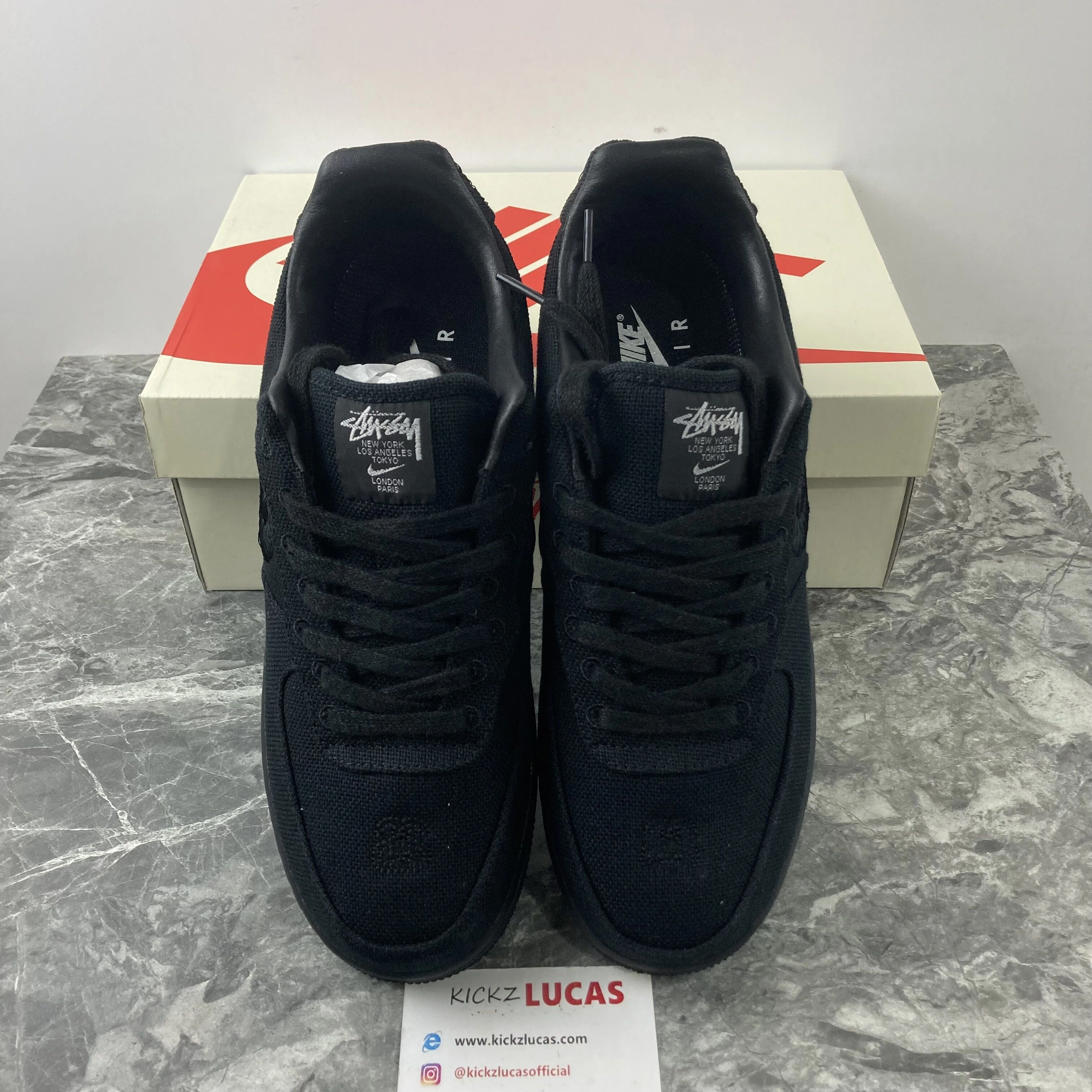 ZipUp Stussy x Nike Air Force 1 Low “Black” CZ9084- 813