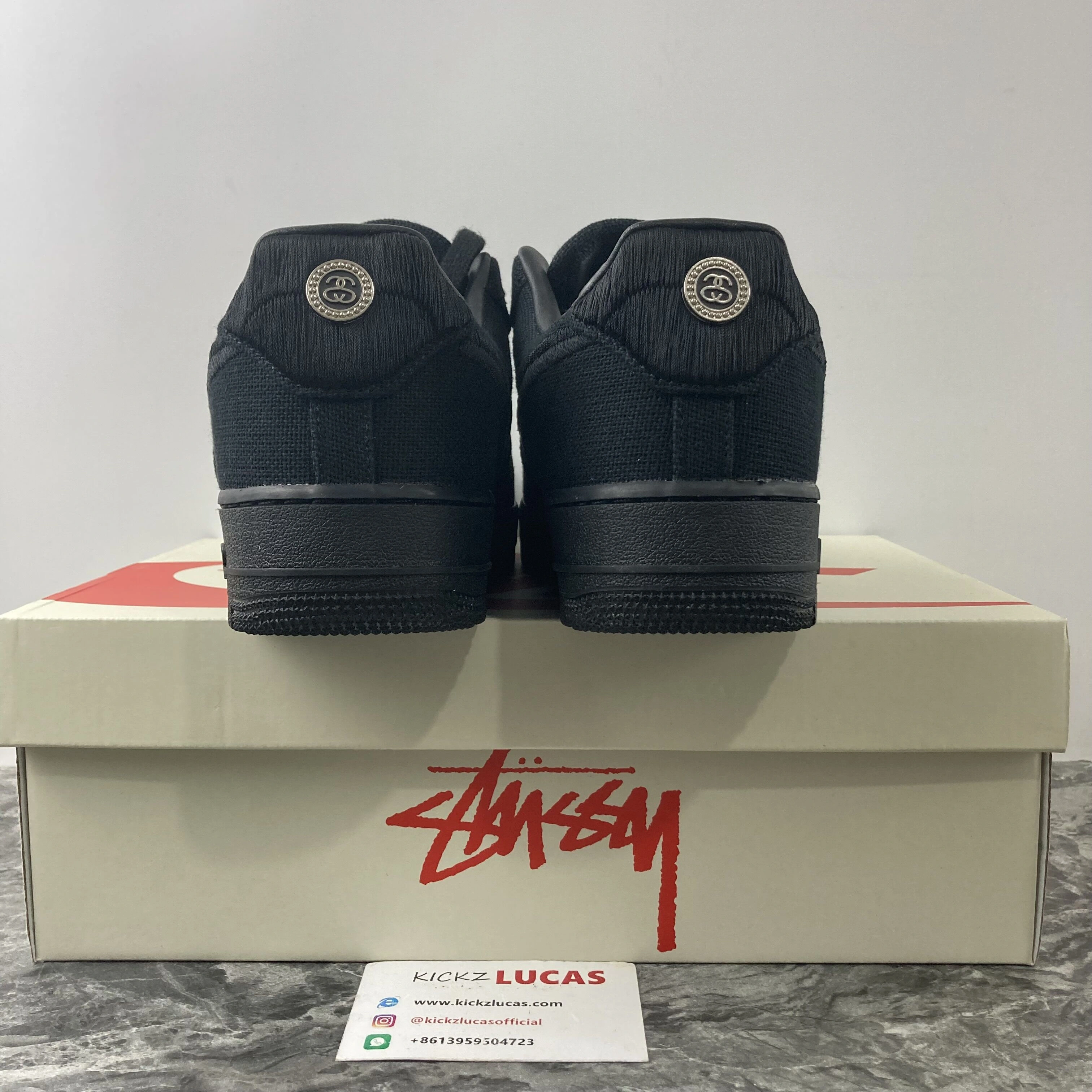 ZipUp Stussy x Nike Air Force 1 Low “Black” CZ9084- 813