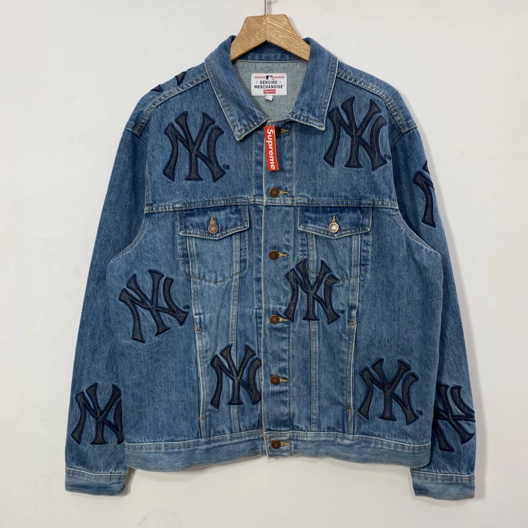 S*upreme Denim Trucker Jacket Top Quality AM 20230701- Durable 12032