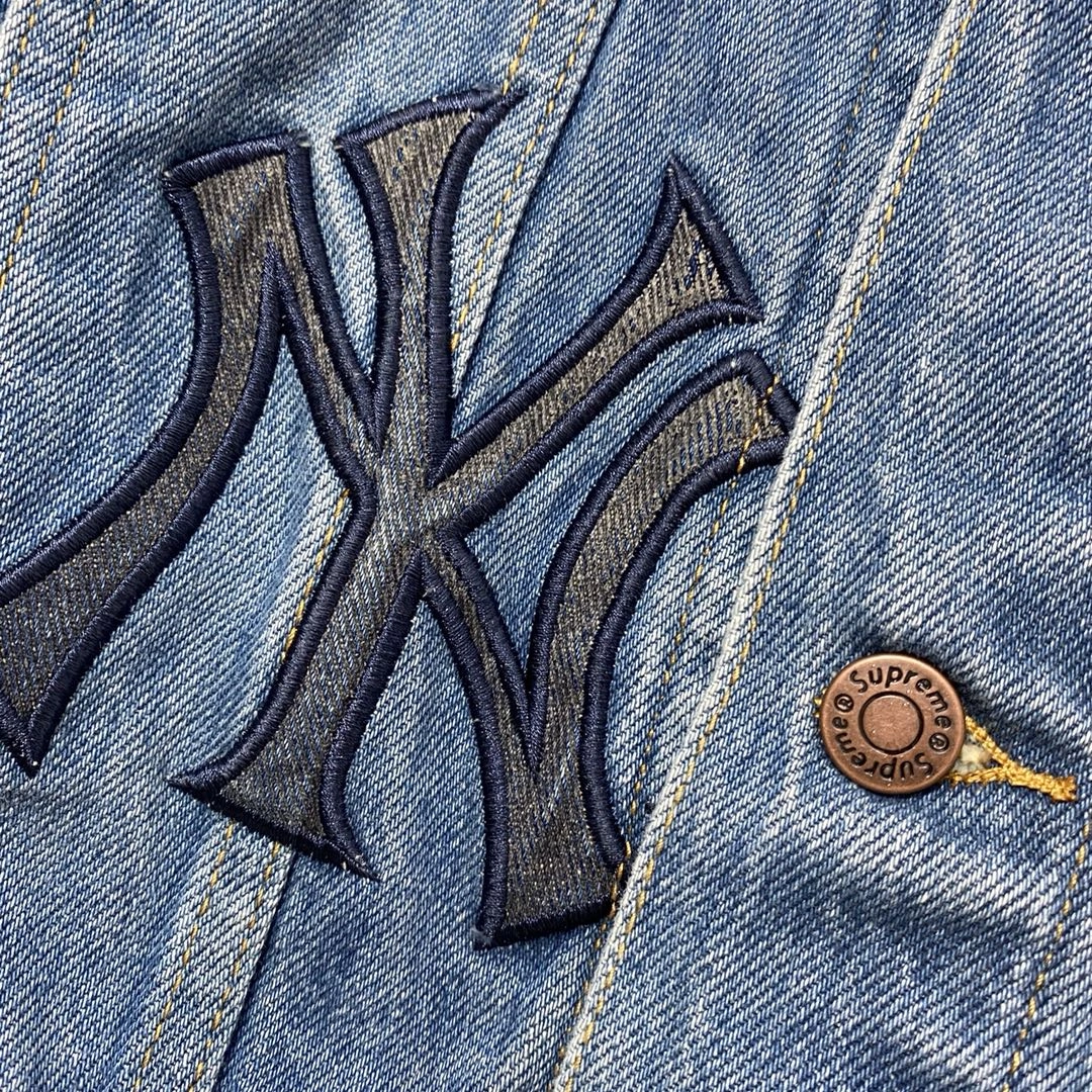 S*upreme Denim Trucker Jacket Top Quality AM 20230701- Durable 12032