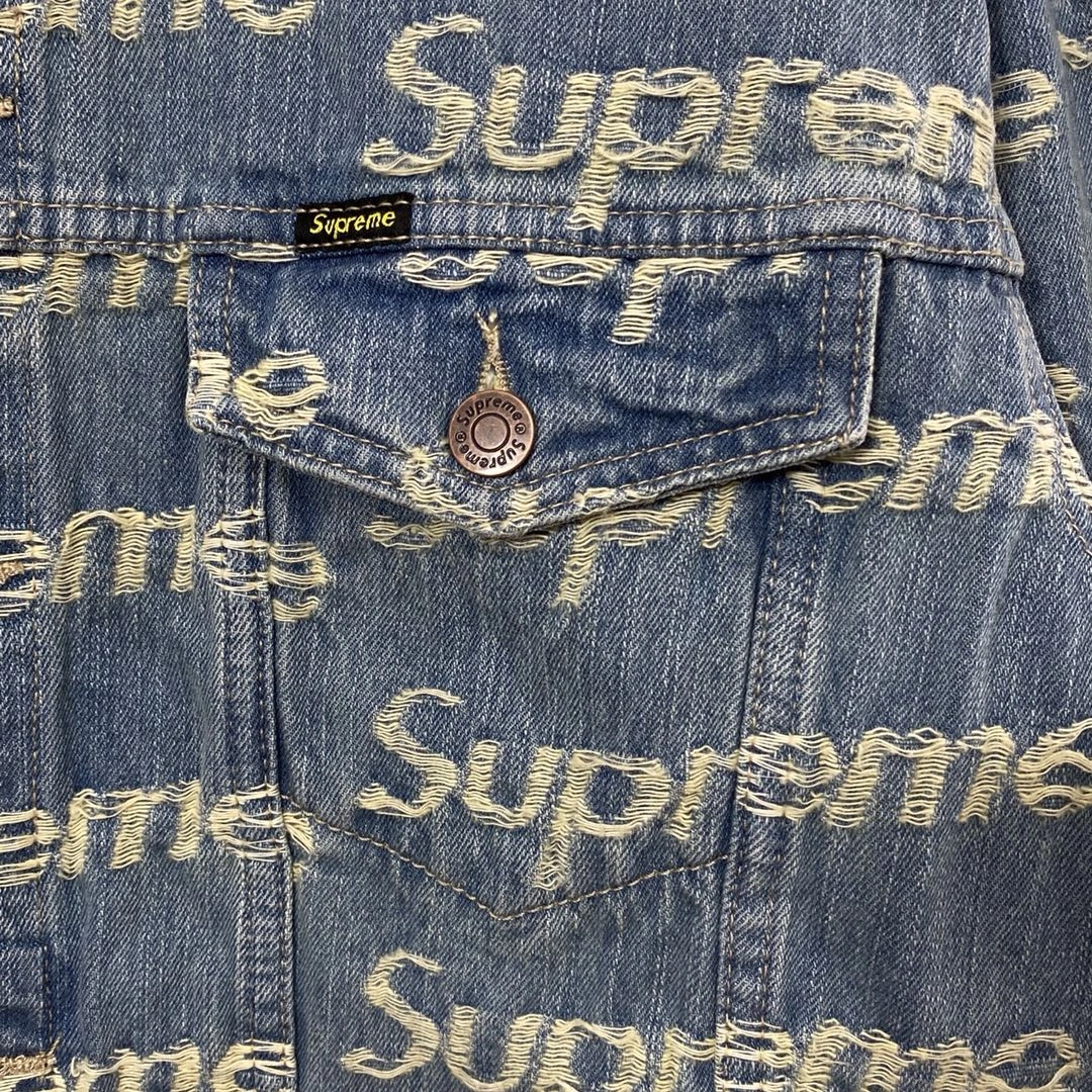 Upgraded S*upreme Denim Trucker Jacket Top Quality AM 20230701- 12028