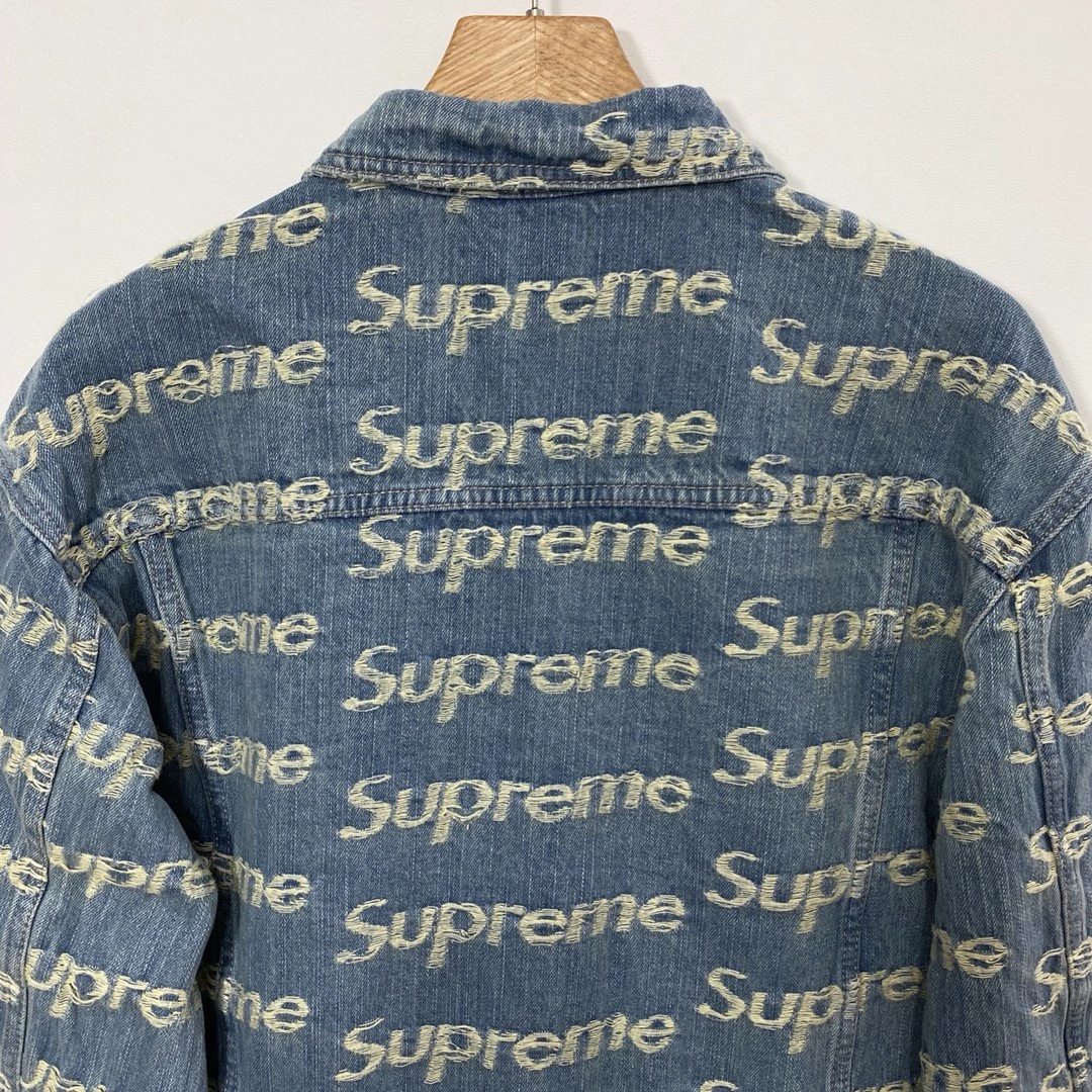Upgraded S*upreme Denim Trucker Jacket Top Quality AM 20230701- 12028