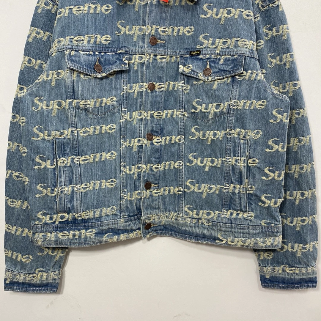 Upgraded S*upreme Denim Trucker Jacket Top Quality AM 20230701- 12028
