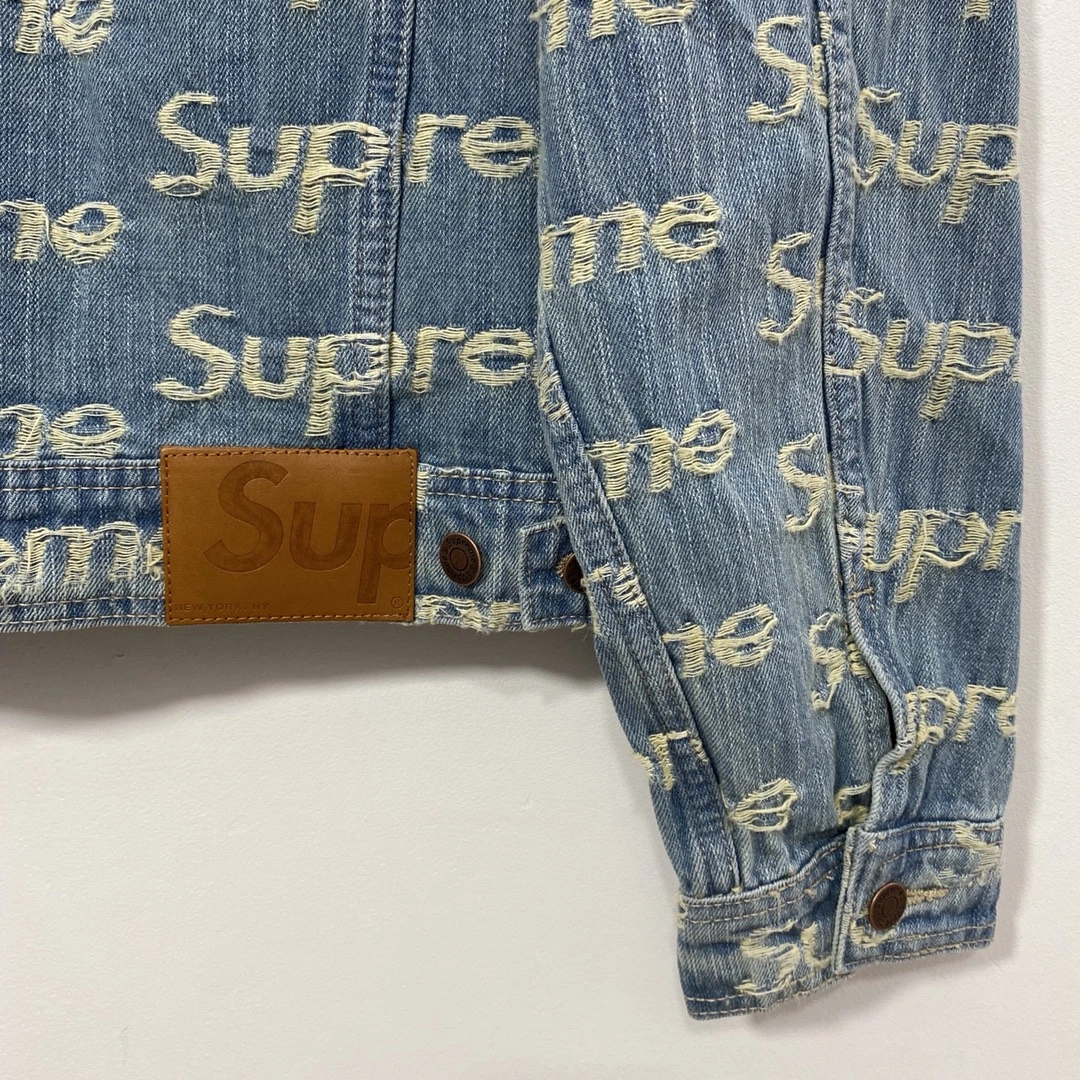 Upgraded S*upreme Denim Trucker Jacket Top Quality AM 20230701- 12028