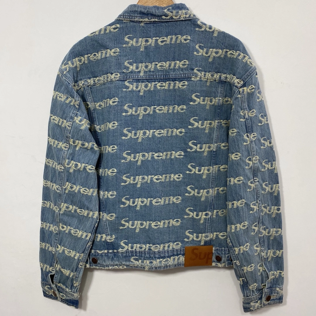 Upgraded S*upreme Denim Trucker Jacket Top Quality AM 20230701- 12028