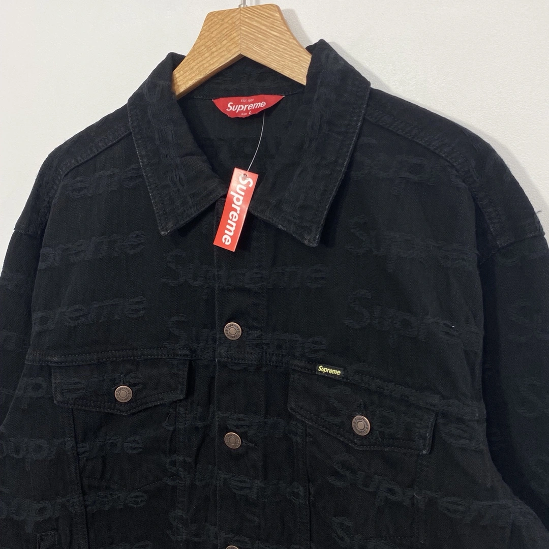 WeatherProof S*upreme Denim Trucker Jacket Top Quality AM 20230701- 12027