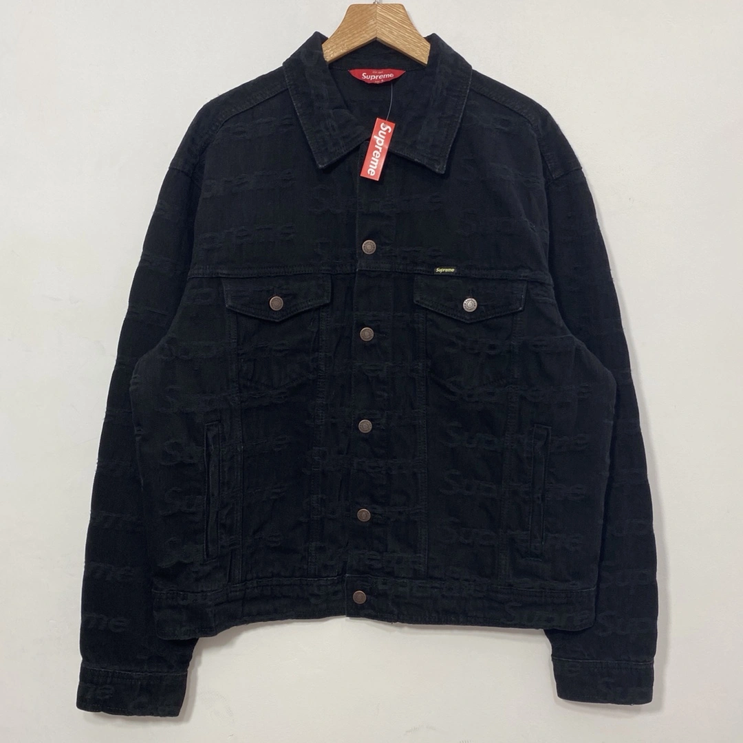 WeatherProof S*upreme Denim Trucker Jacket Top Quality AM 20230701- 12027