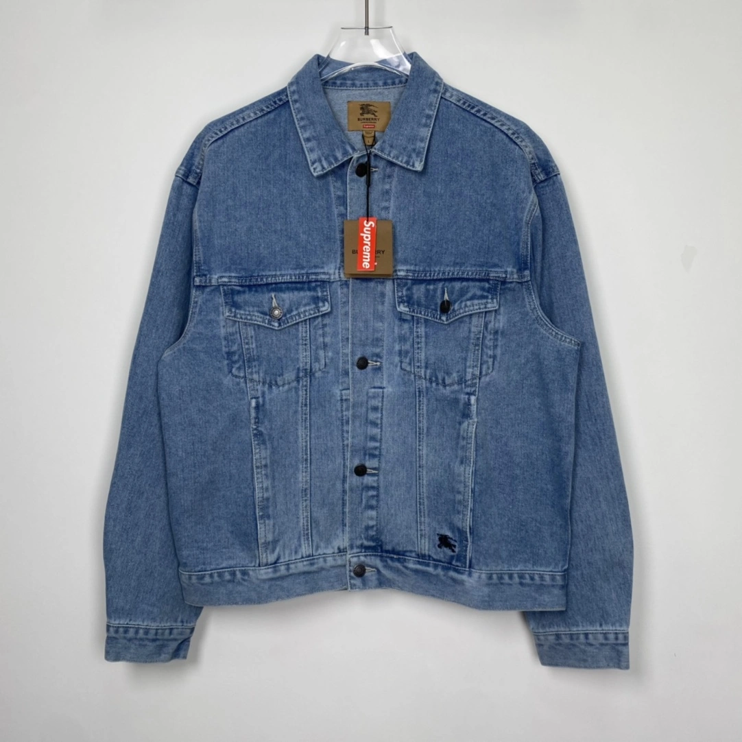 Efficient S*upreme Denim Trucker Jacket Top Quality AM 20230701- 12034