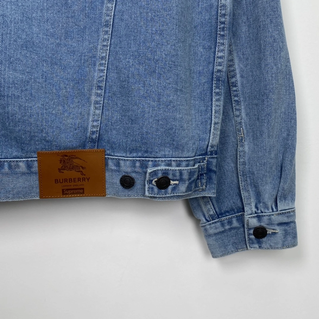 Efficient S*upreme Denim Trucker Jacket Top Quality AM 20230701- 12034