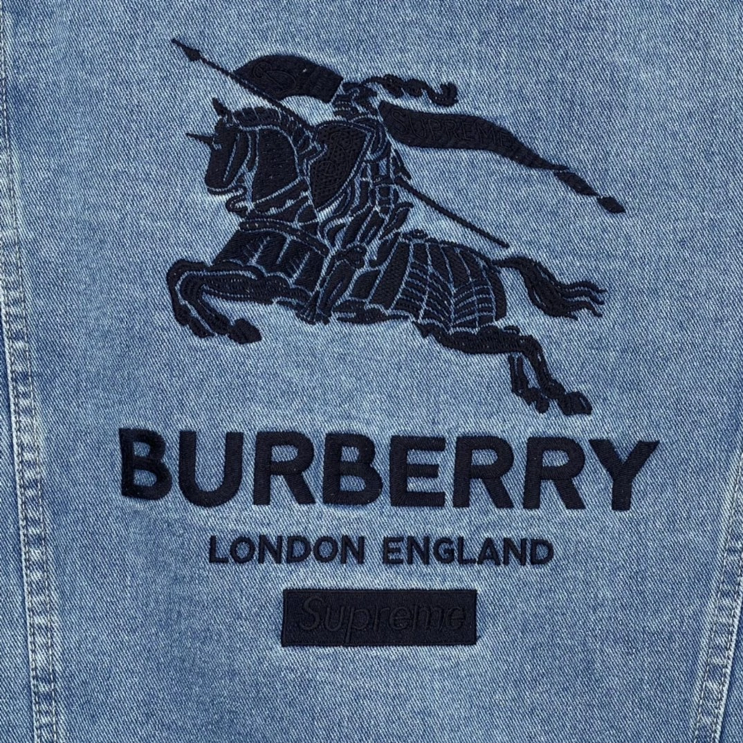 Efficient S*upreme Denim Trucker Jacket Top Quality AM 20230701- 12034