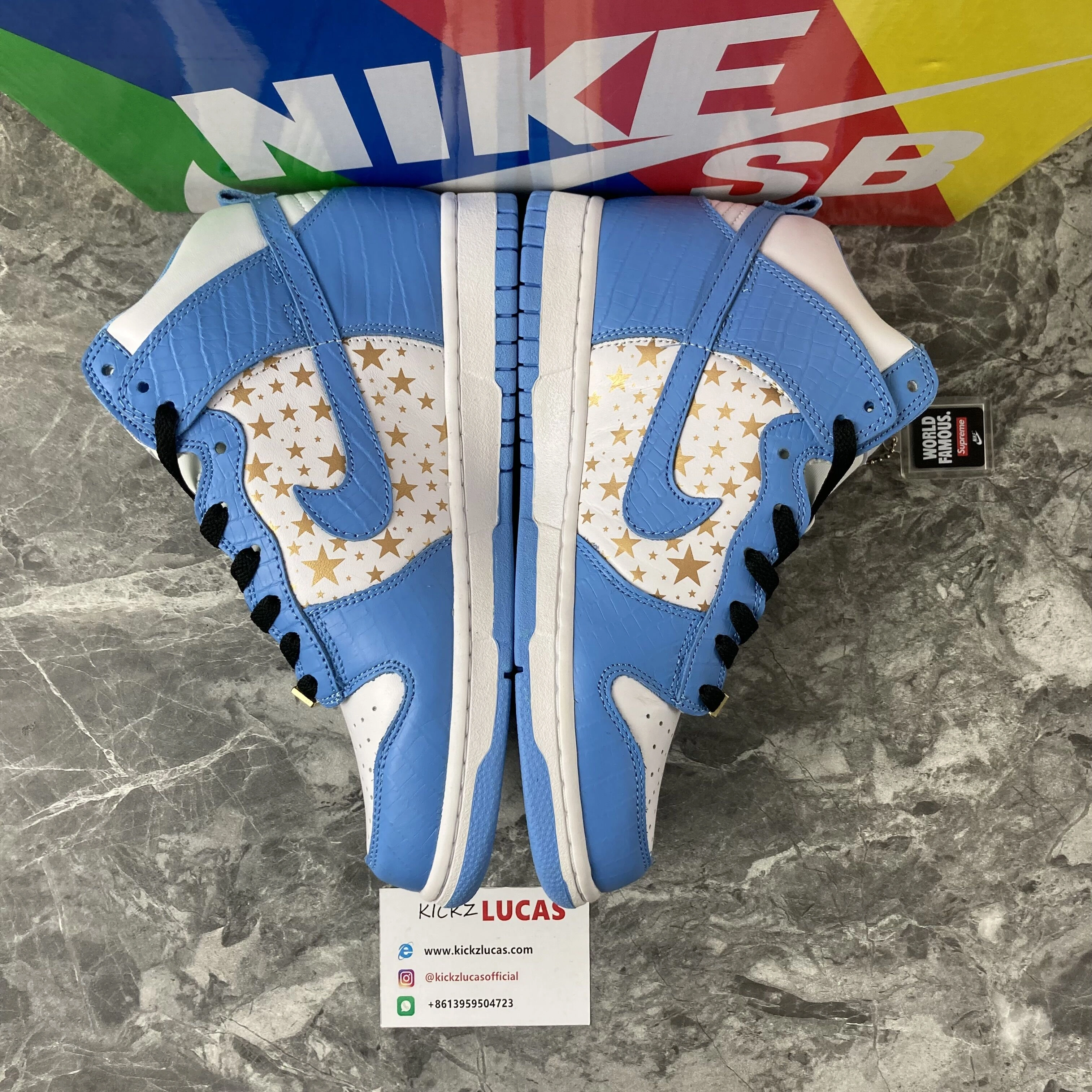 Durable Supreme x Nike SB Dunk High 307385- 600