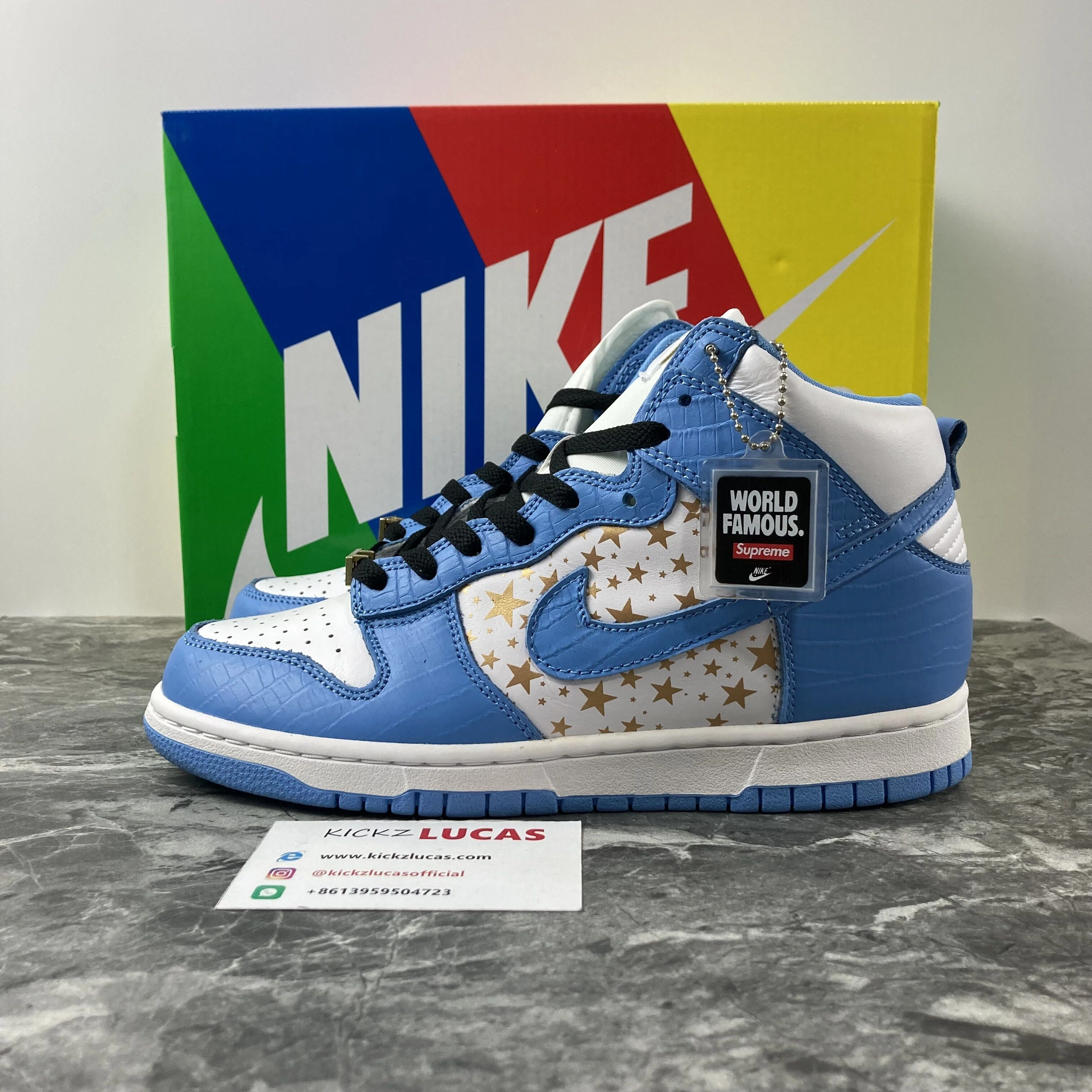 Durable Supreme x Nike SB Dunk High 307385- 600