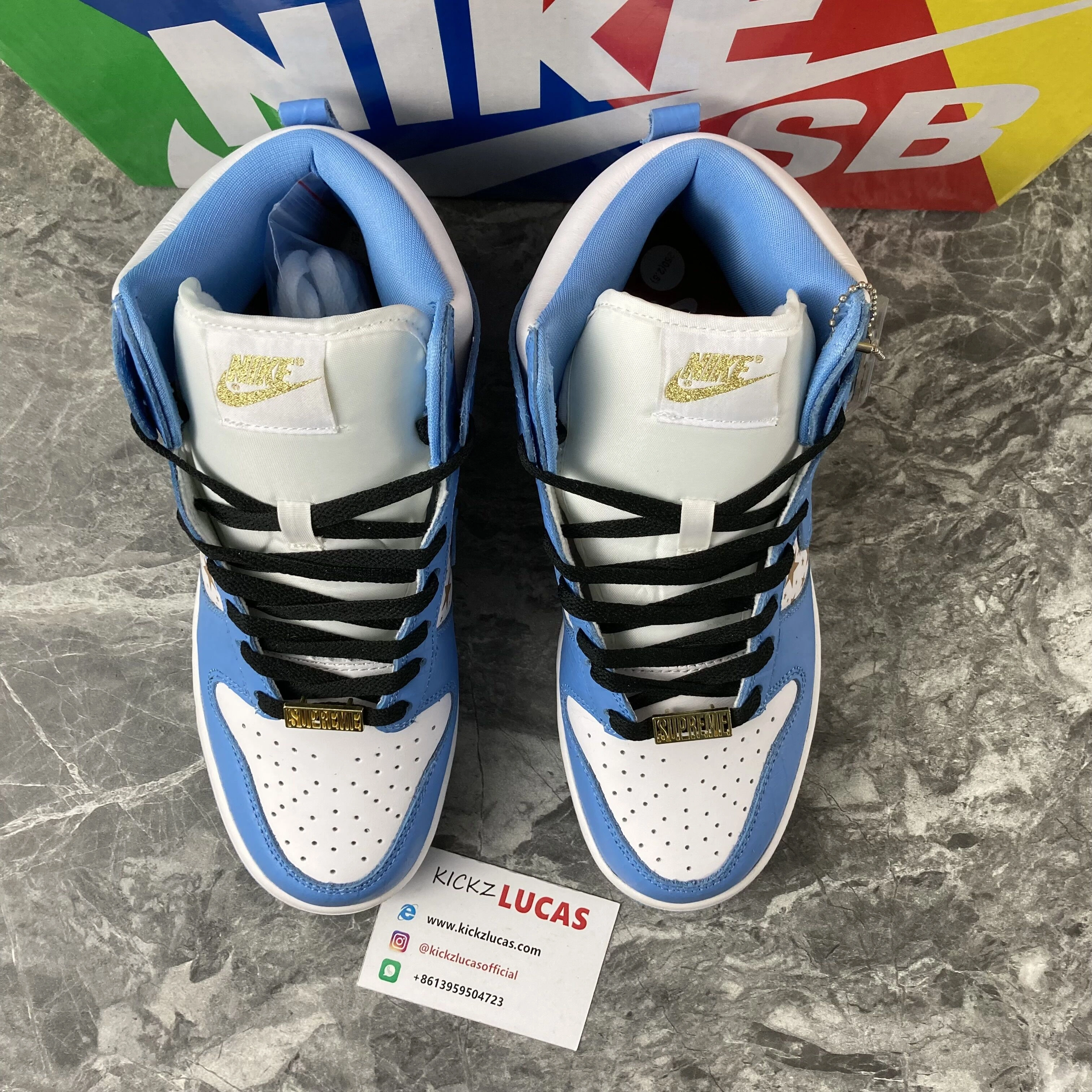 Durable Supreme x Nike SB Dunk High 307385- 600