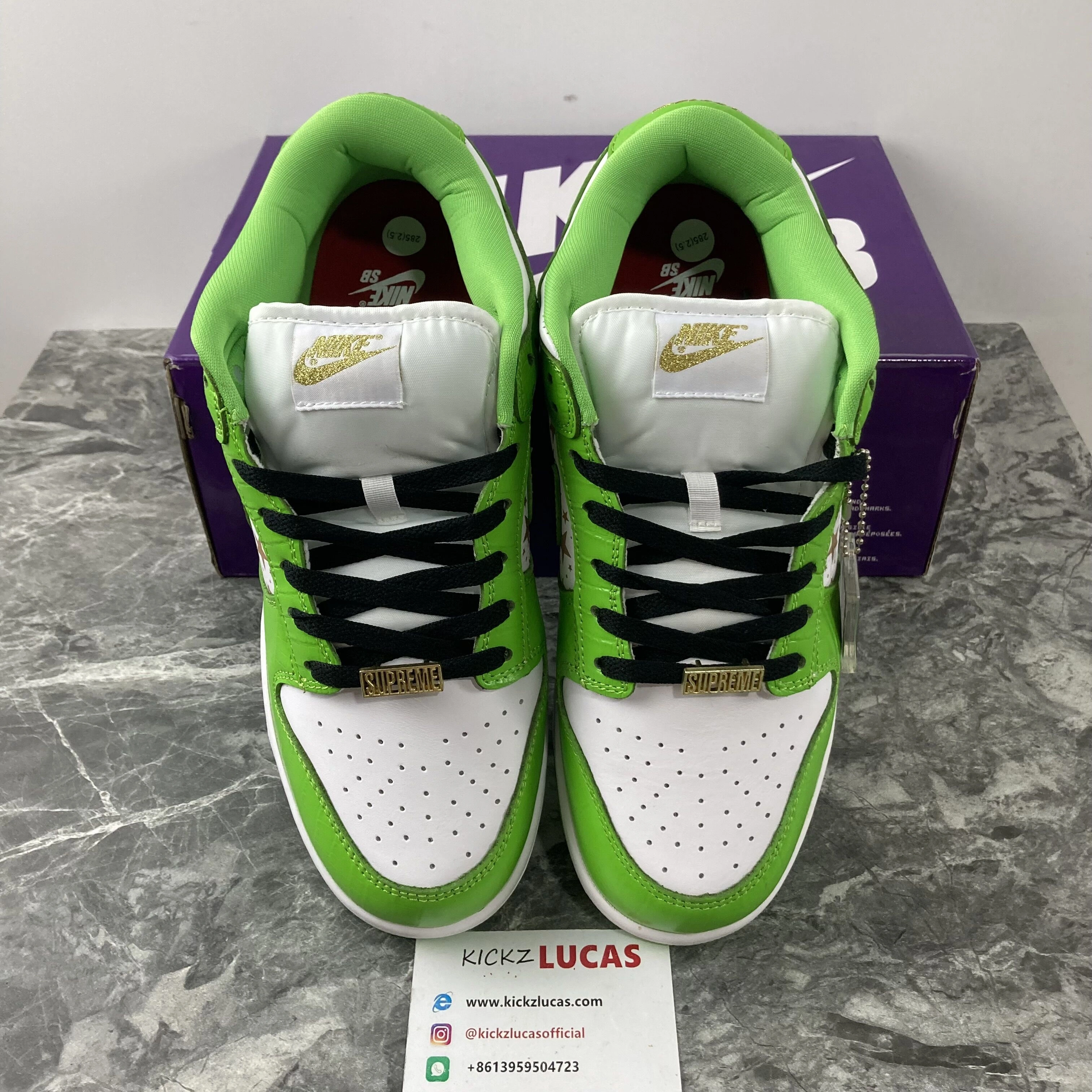 WaterResistant Supreme x Nike SB Dunk Low DH3228- 635