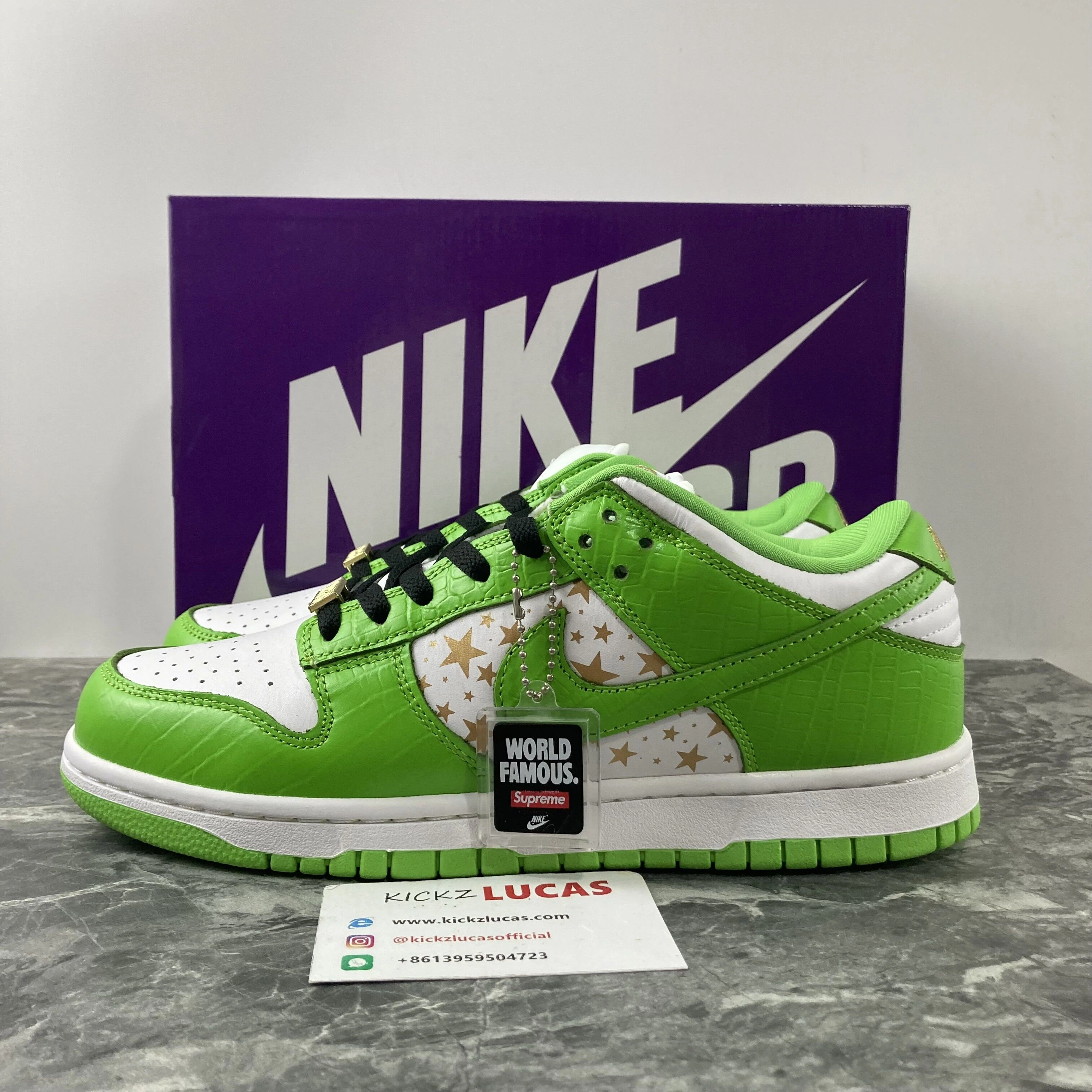 WaterResistant Supreme x Nike SB Dunk Low DH3228- 635