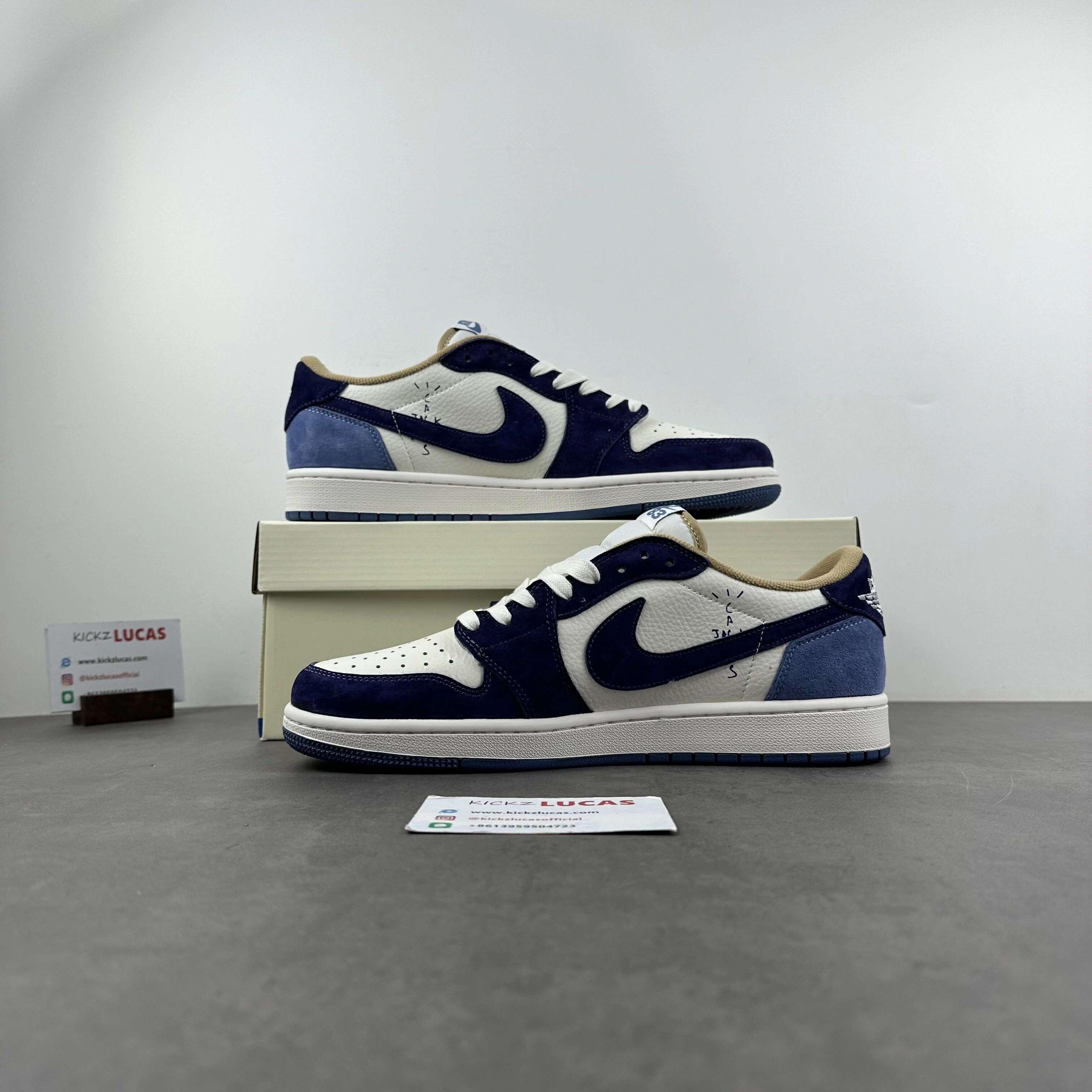 Travis Scott x Air Jordan 1 Blue DM7866- Upgraded 1422