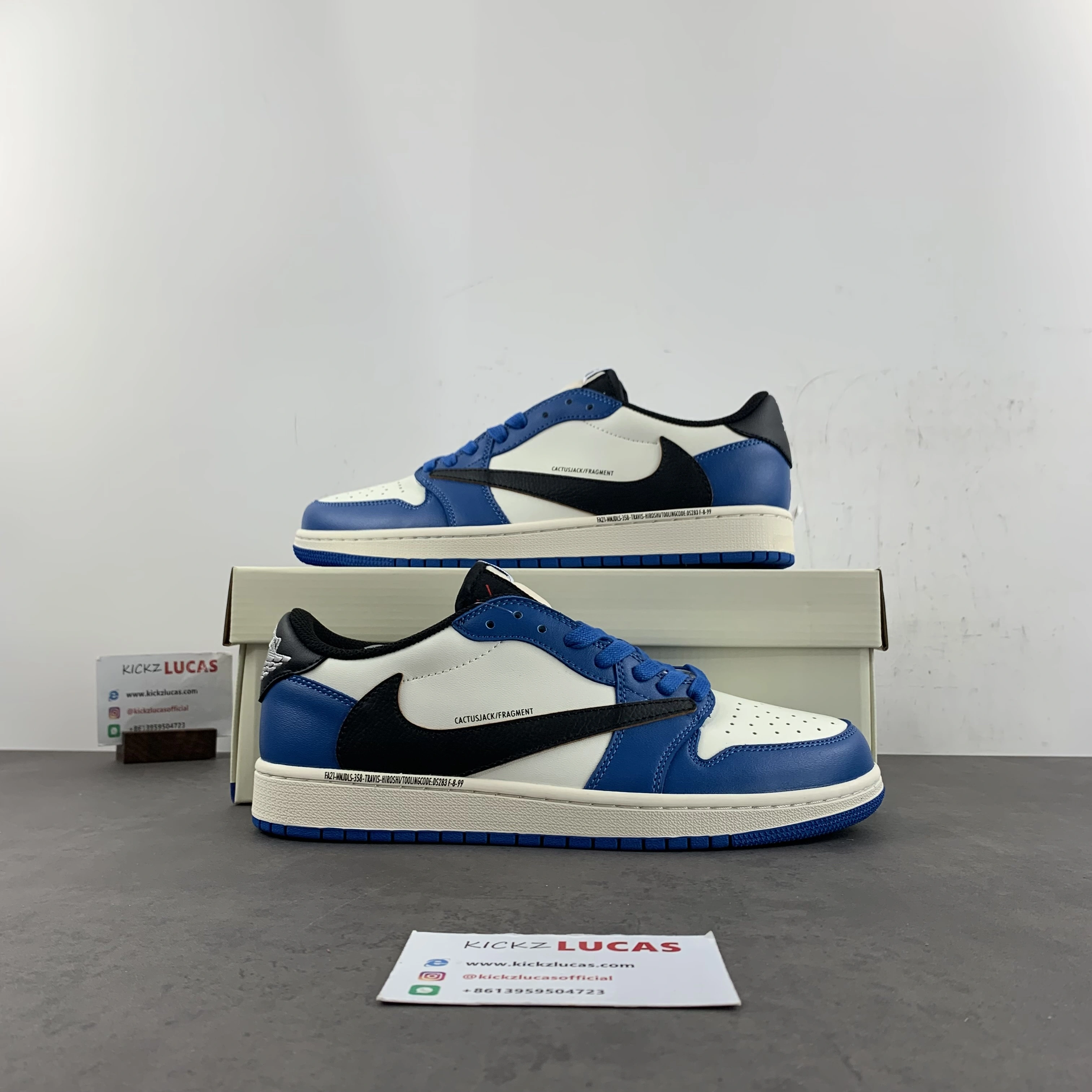 Breathable Travis Scott x Air Jordan 1 Blue DM7866- 1429