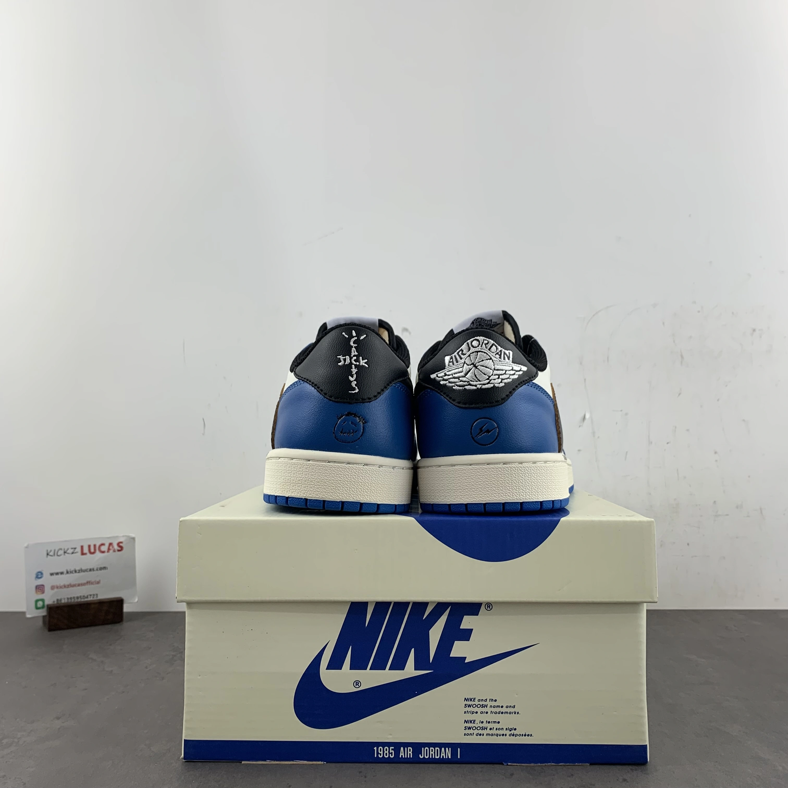 Breathable Travis Scott x Air Jordan 1 Blue DM7866- 1429