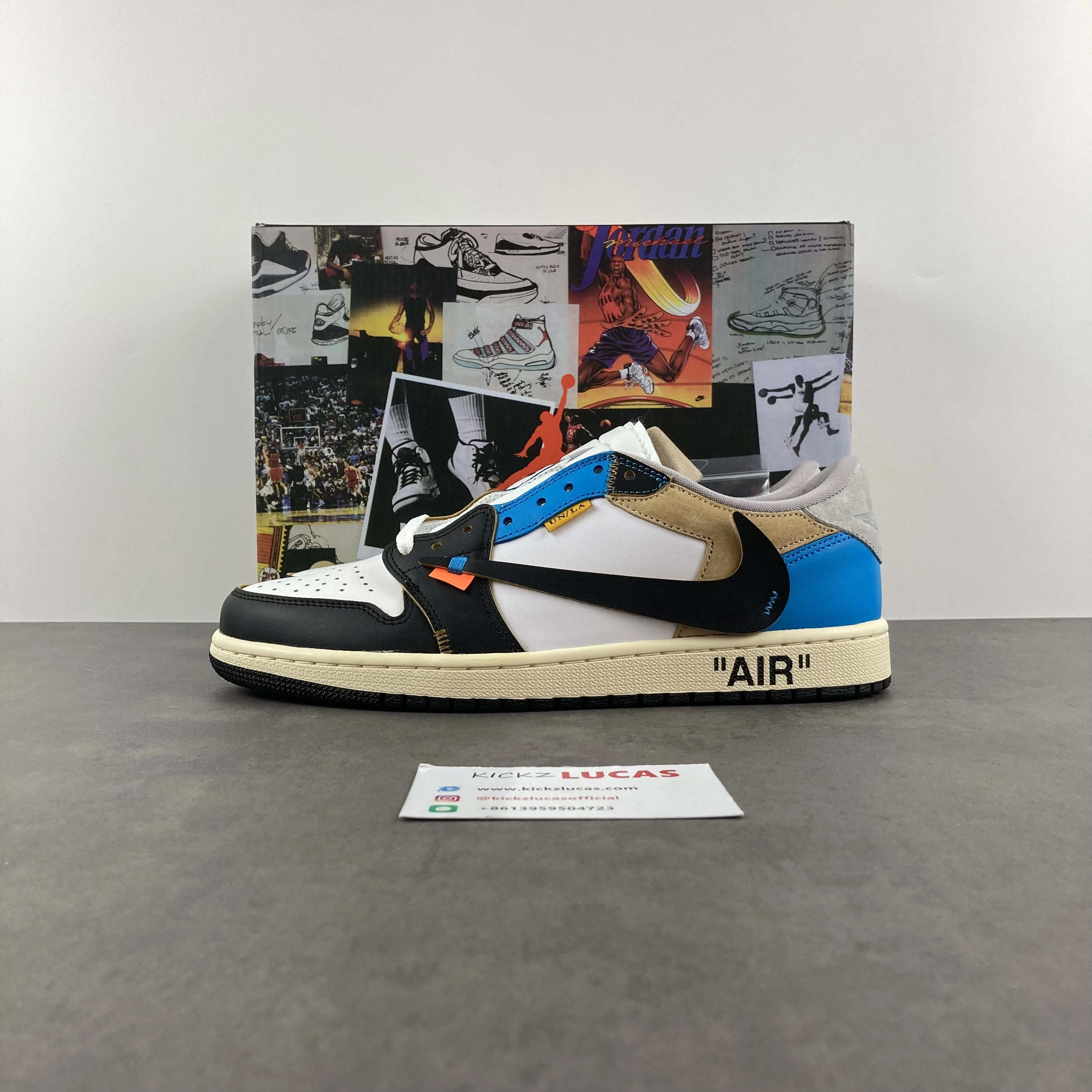 Popular Union LA x Off-White x Air Jordan 1 Low CZ0790- 1559