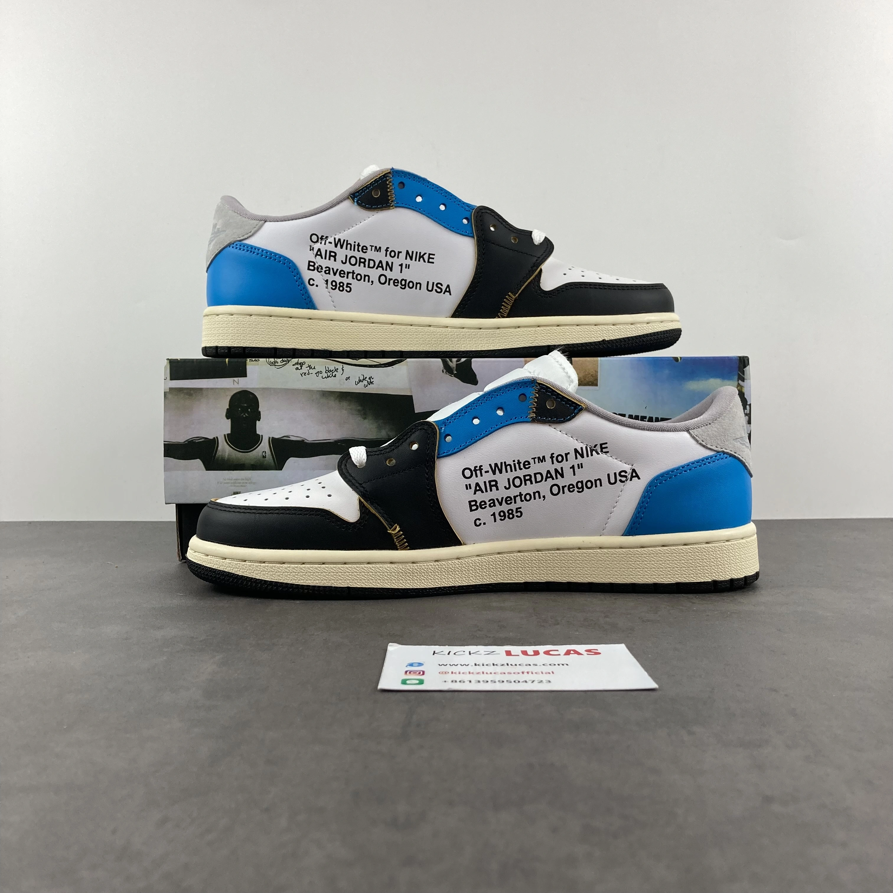Popular Union LA x Off-White x Air Jordan 1 Low CZ0790- 1559