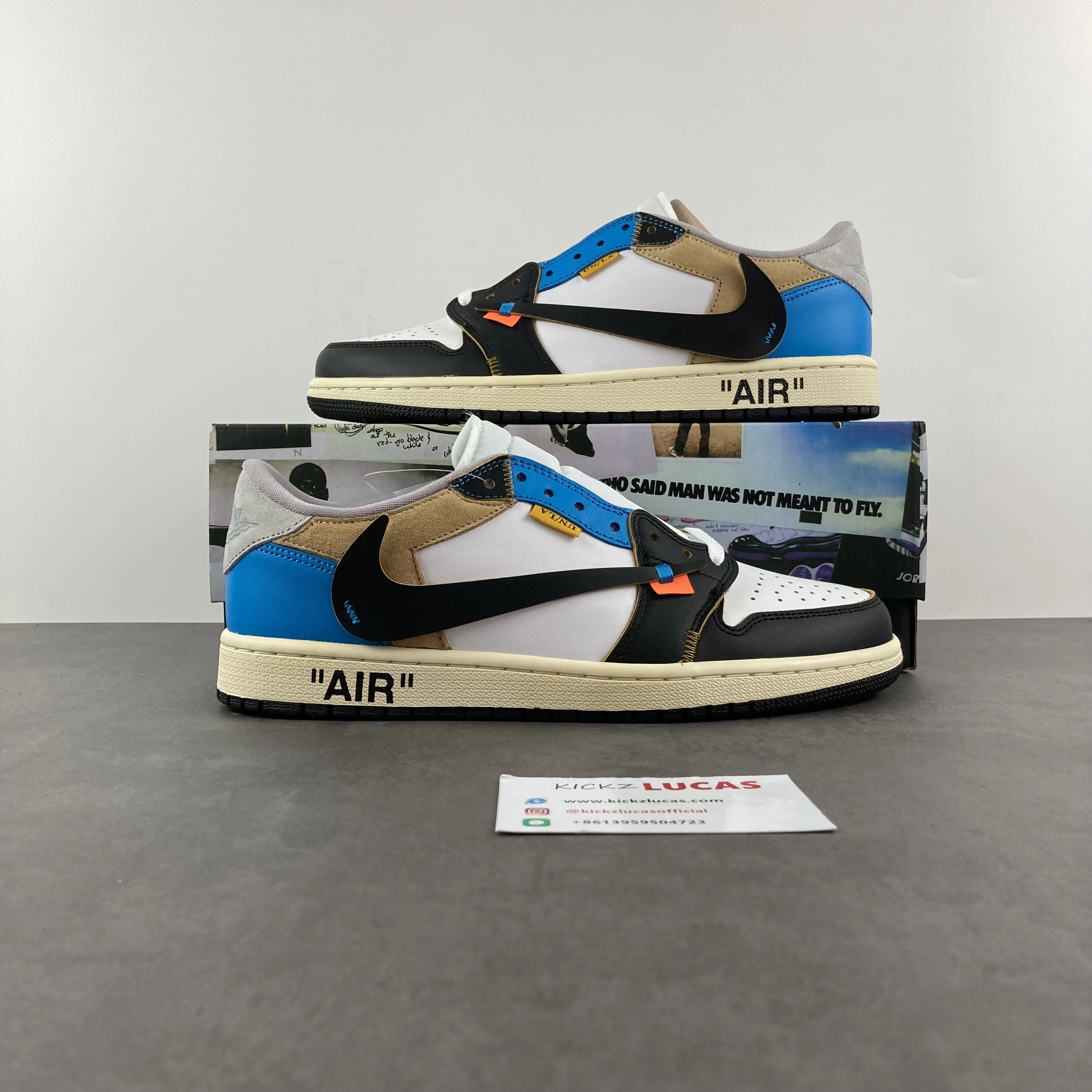 Popular Union LA x Off-White x Air Jordan 1 Low CZ0790- 1559