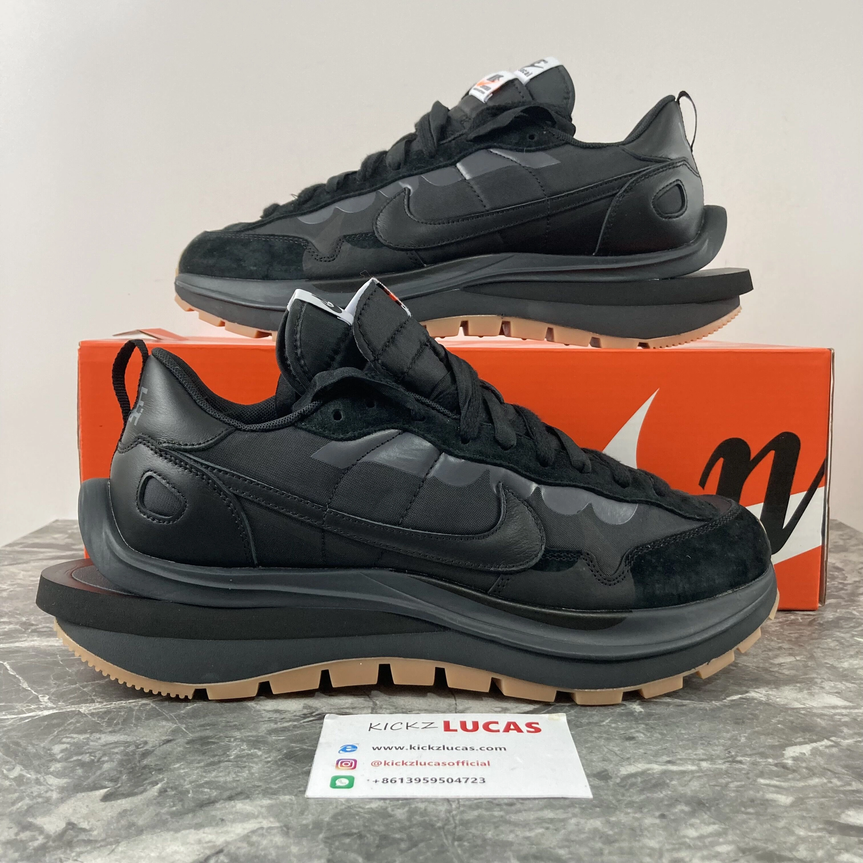 TimelessDesign Vaporwaffle sacai Black Gum DD1875- 1197