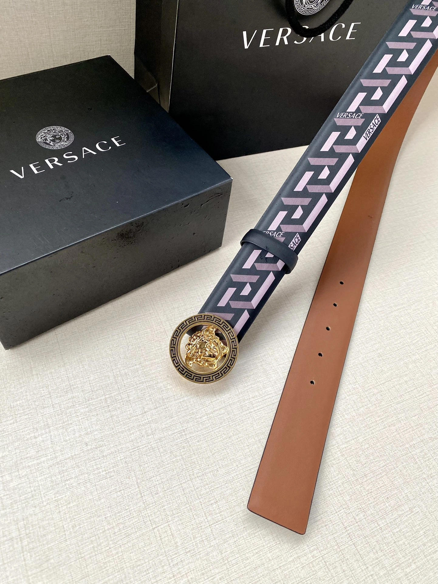 Stretchable V*ersace Belts AT 20240802- 15949