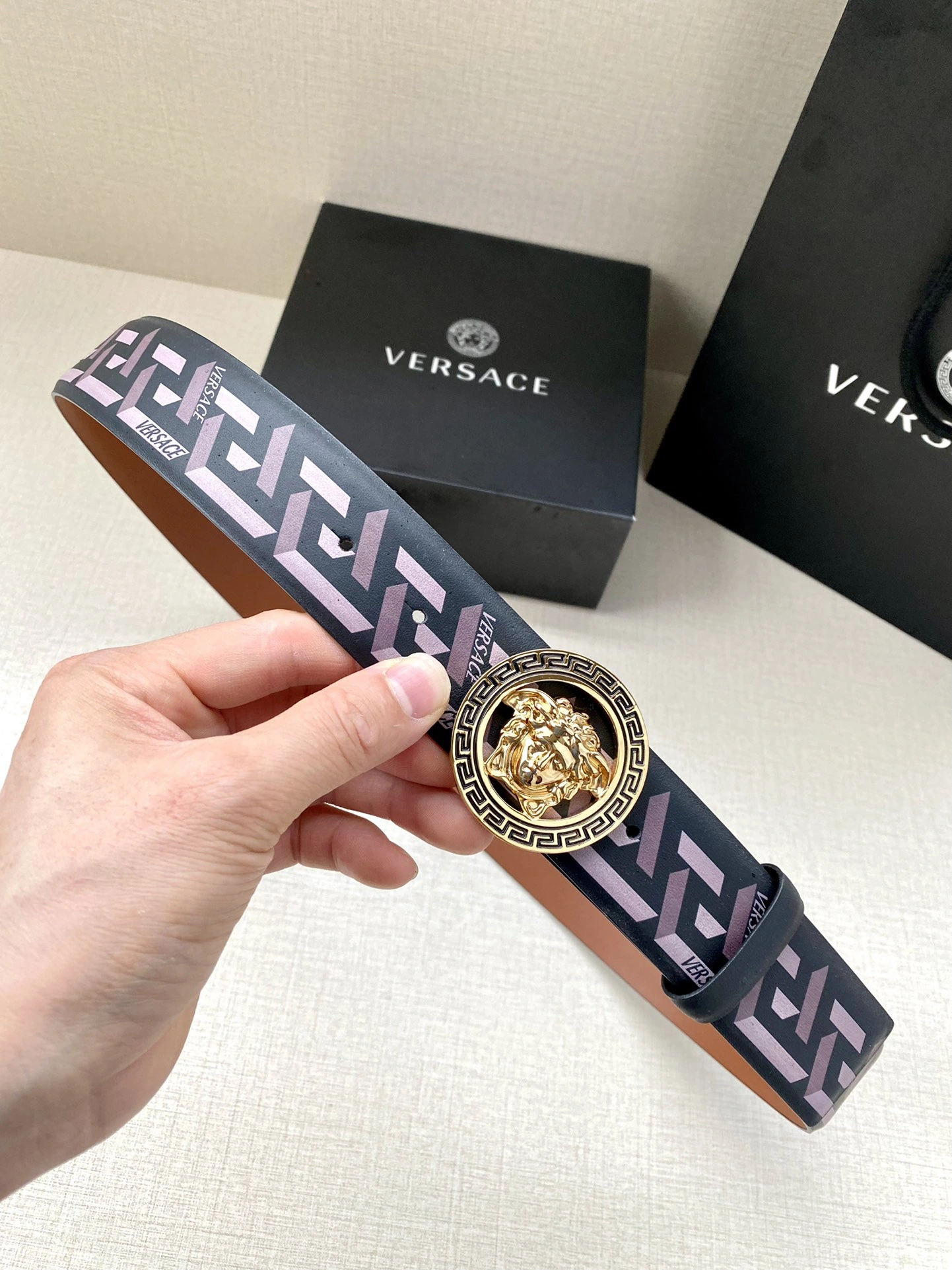 Stretchable V*ersace Belts AT 20240802- 15949