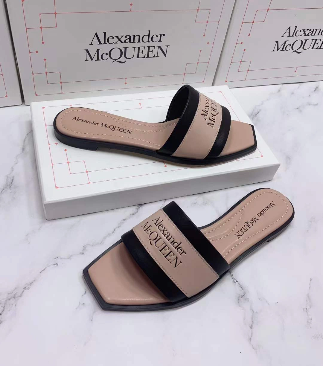 Women A*lexander M*cqueen Top Sandals WaterResistant 3178