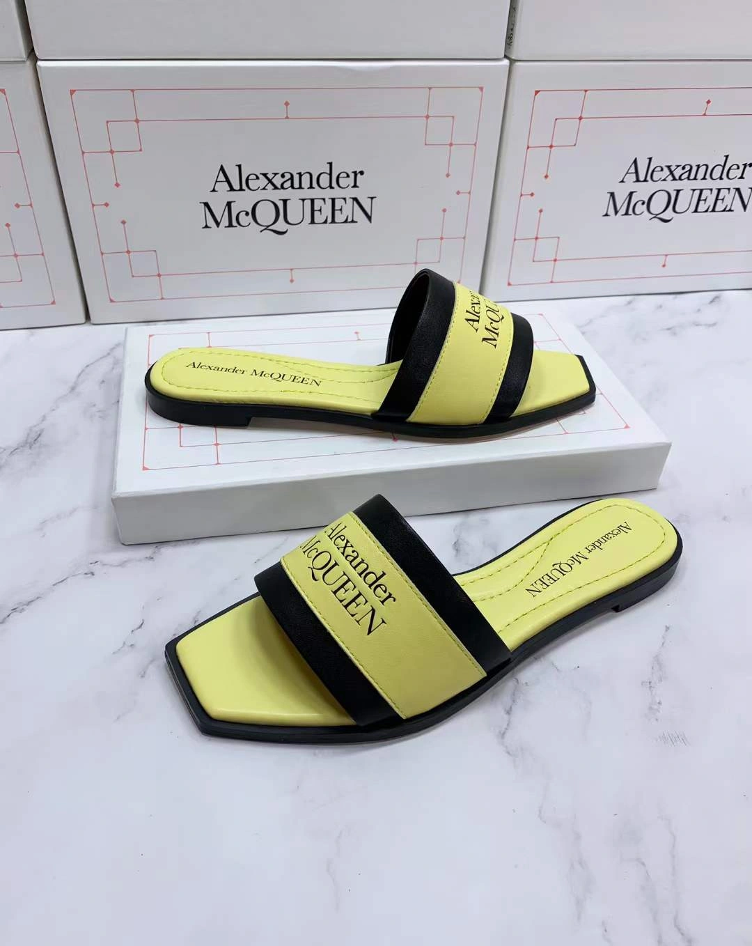 Women A*lexander M*cqueen Top Sandals WaterResistant 3178