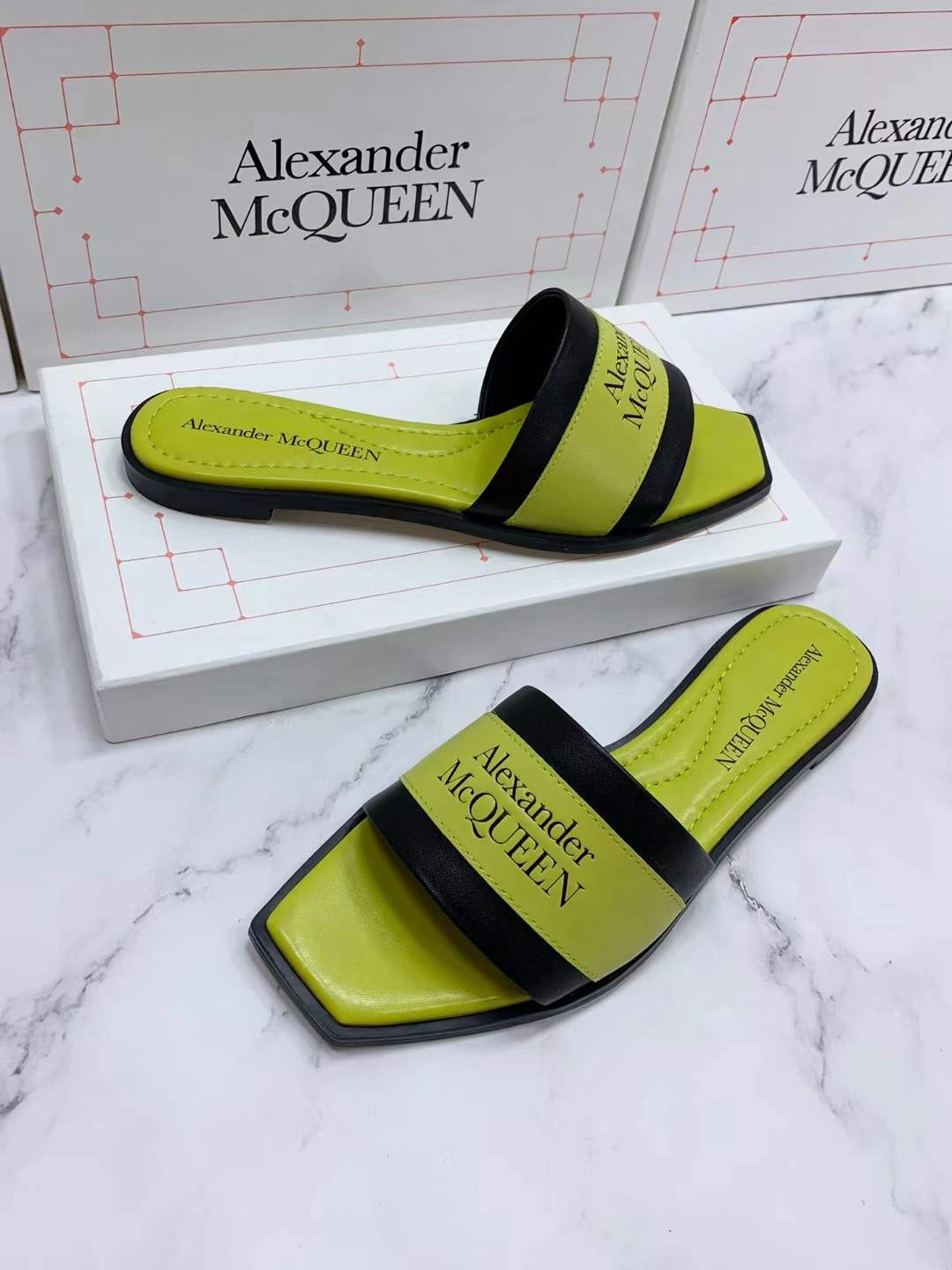 Women A*lexander M*cqueen Top Sandals WaterResistant 3178