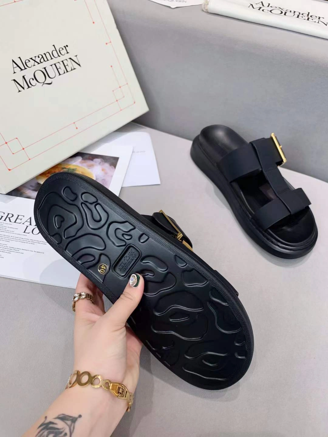 Women A*lexander M*cqueen Top Sandals Durable 3180