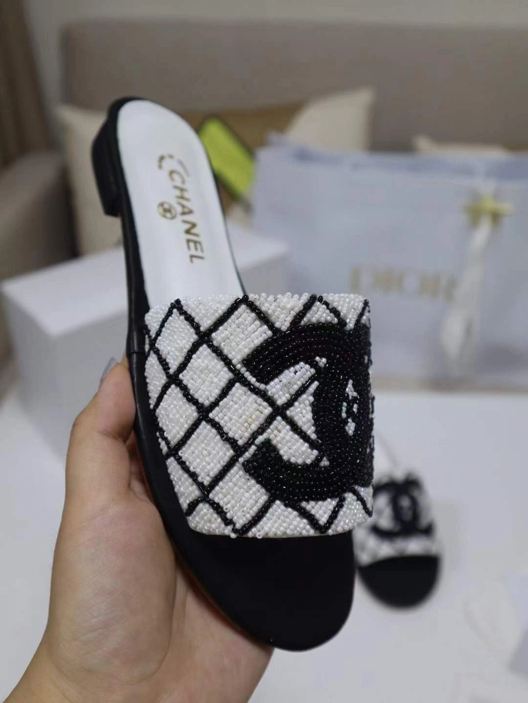 Trendsetting Women C*hanel Top Sandals 6728