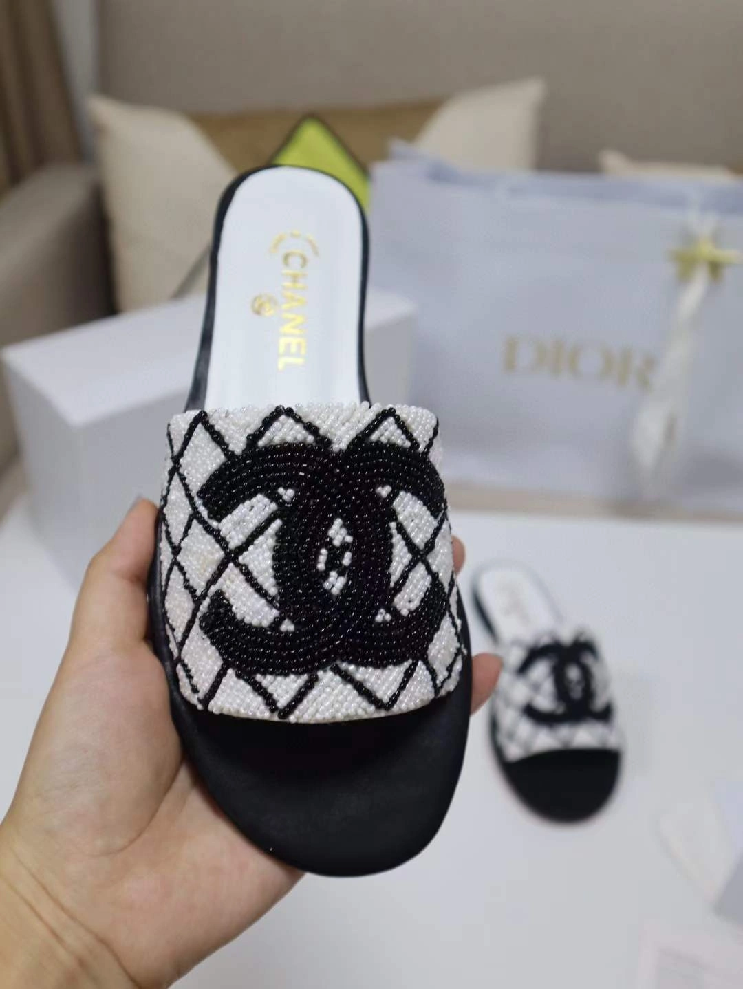 Trendsetting Women C*hanel Top Sandals 6728