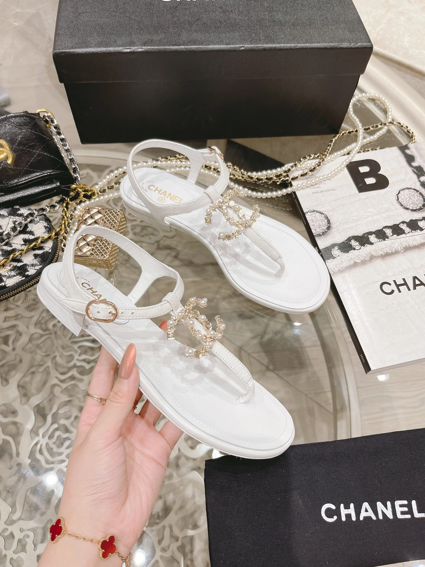 SportInspired Women C*hanel Top Sandals 6722