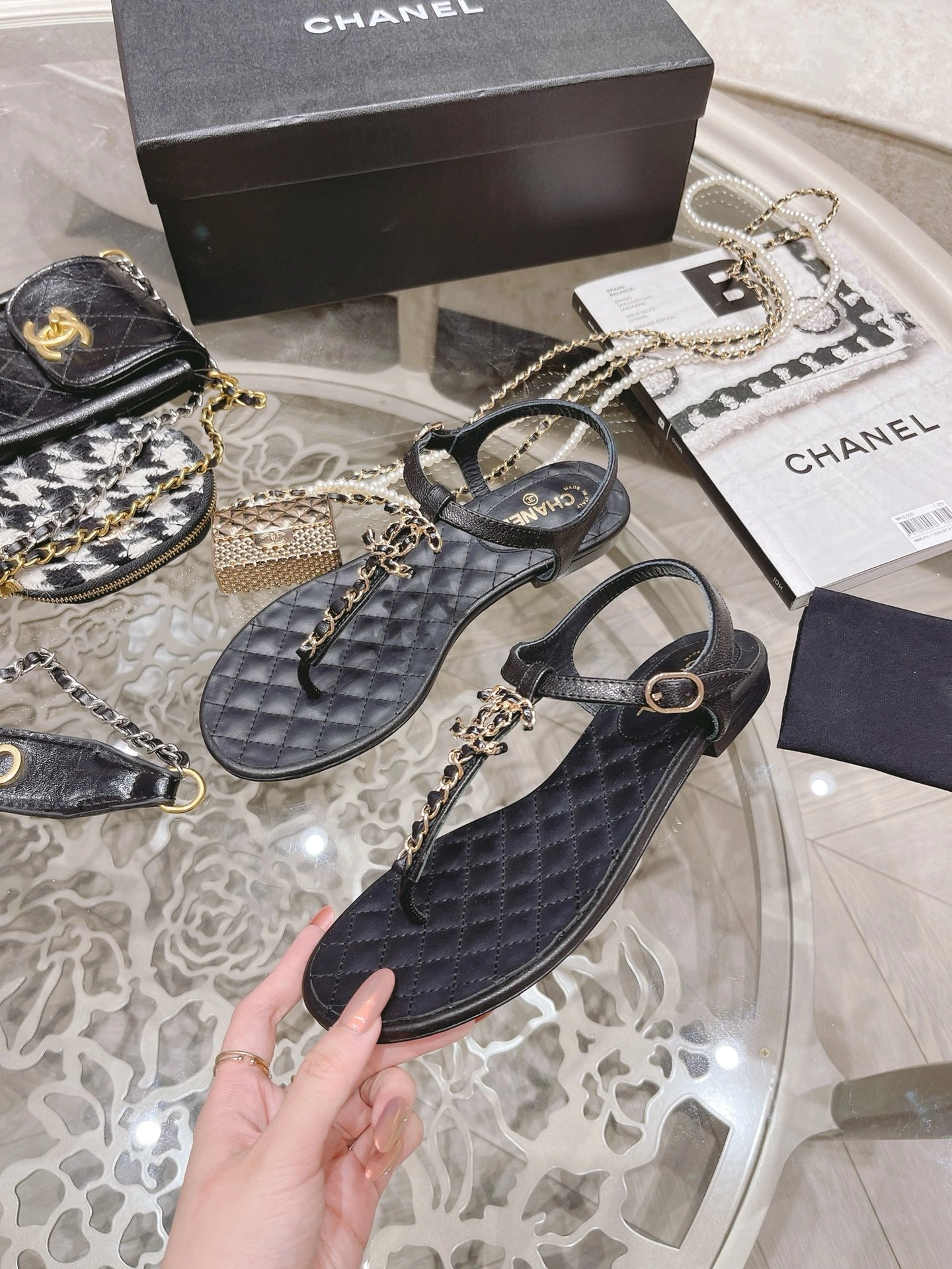 SportInspired Women C*hanel Top Sandals 6722